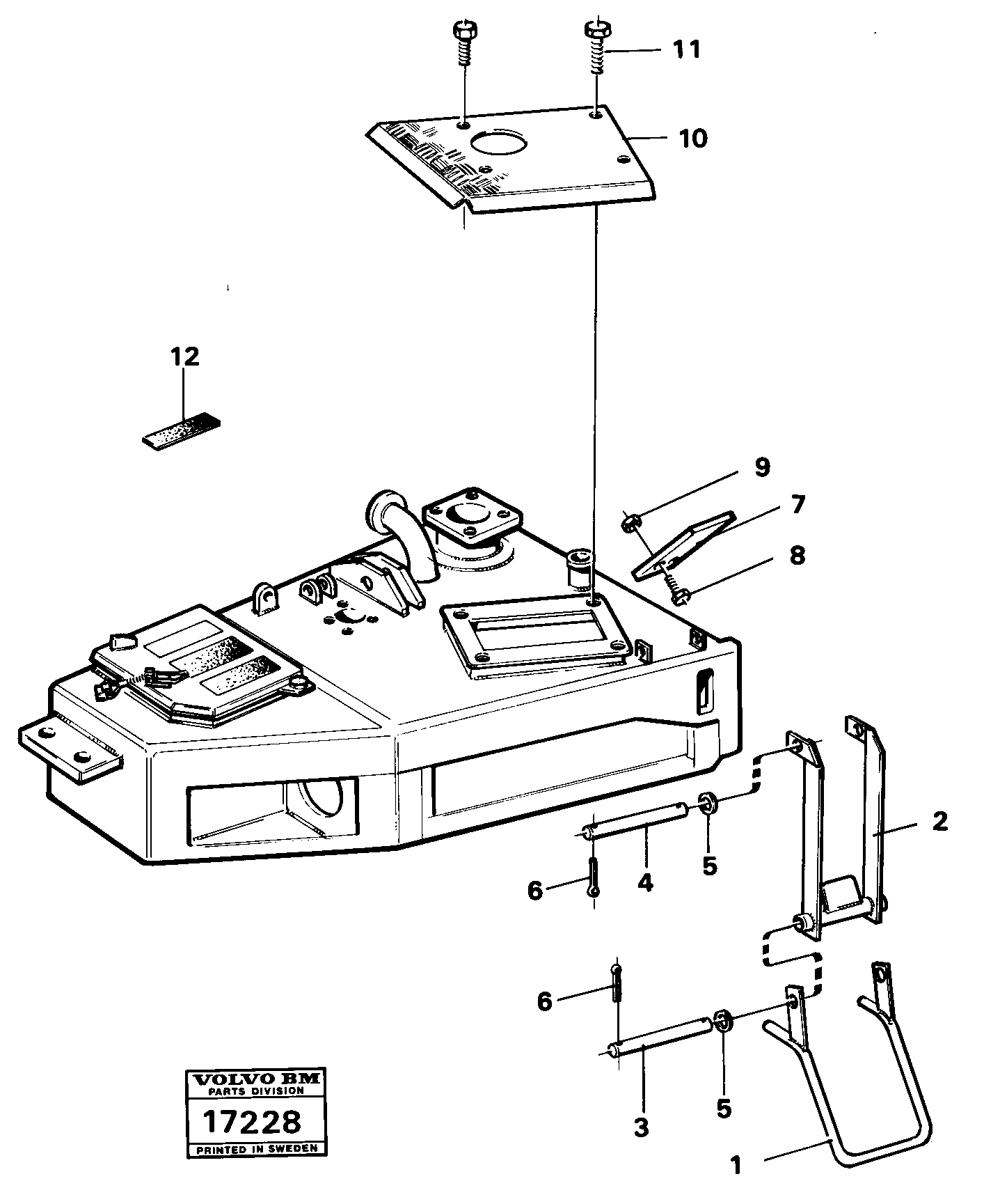 Running board 99156 Std Usa — volvo parts diagram