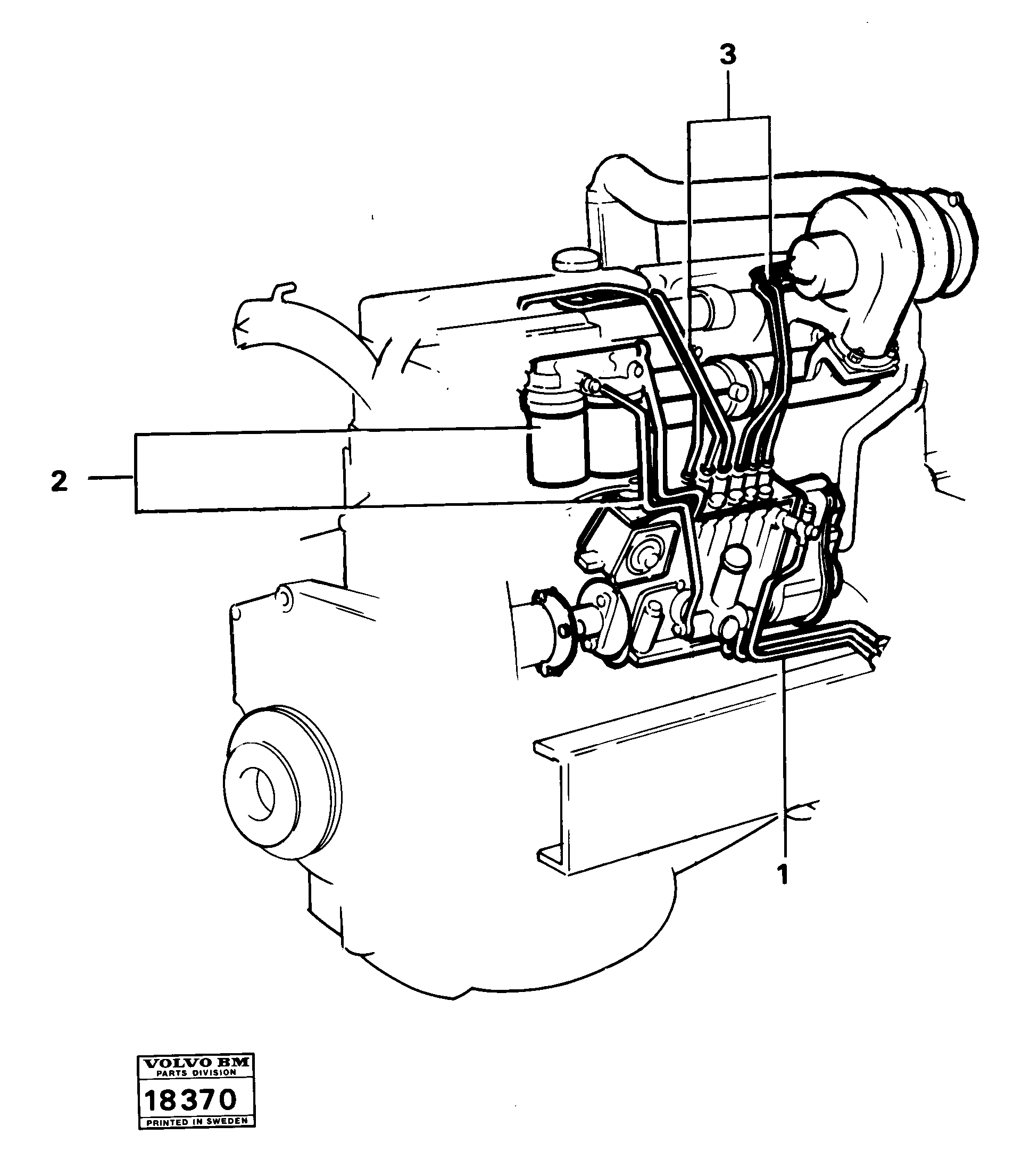 Fuel system — volvo parts diagram