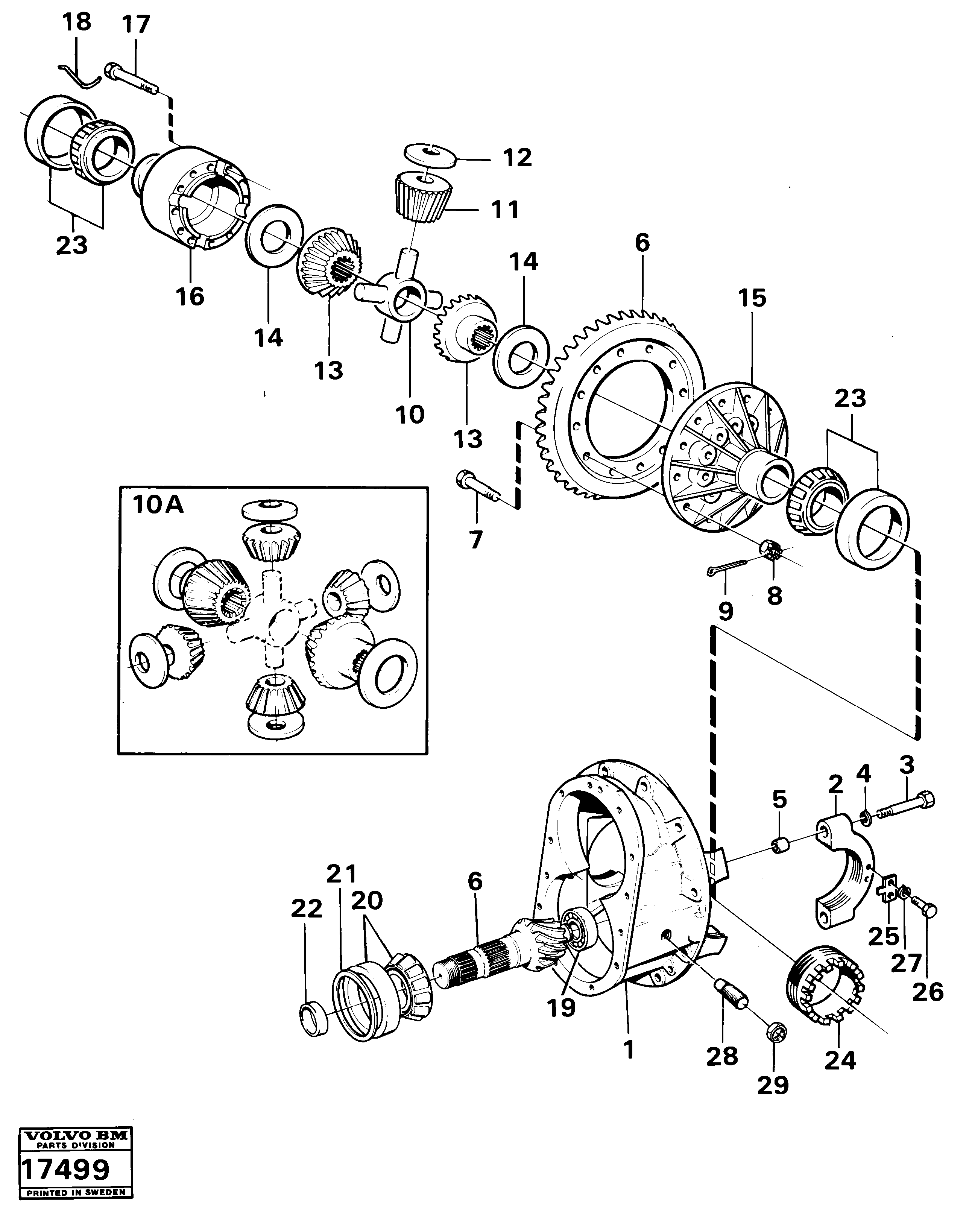 Final drive — volvo parts diagram