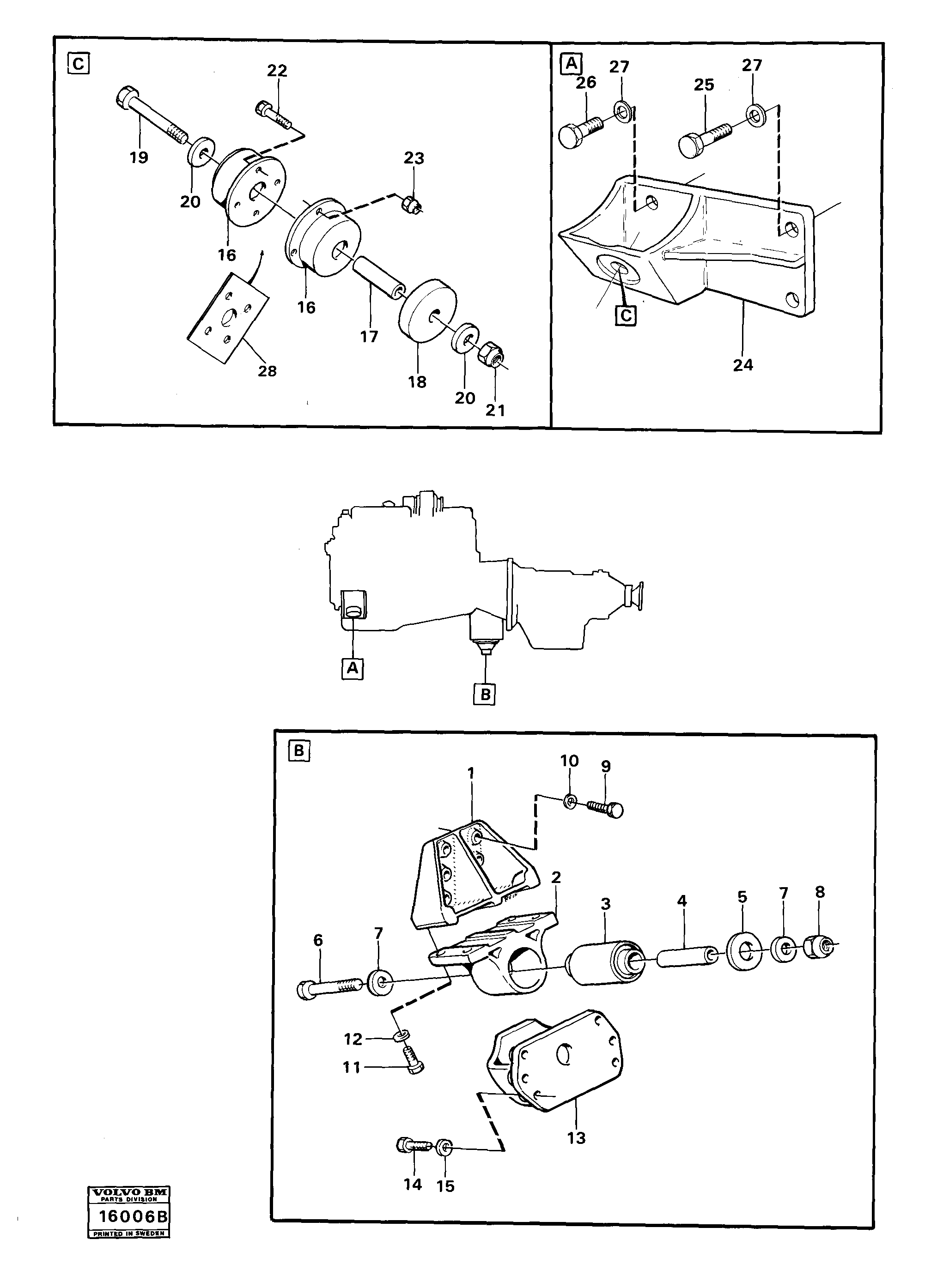 Engine mounting — volvo parts diagram