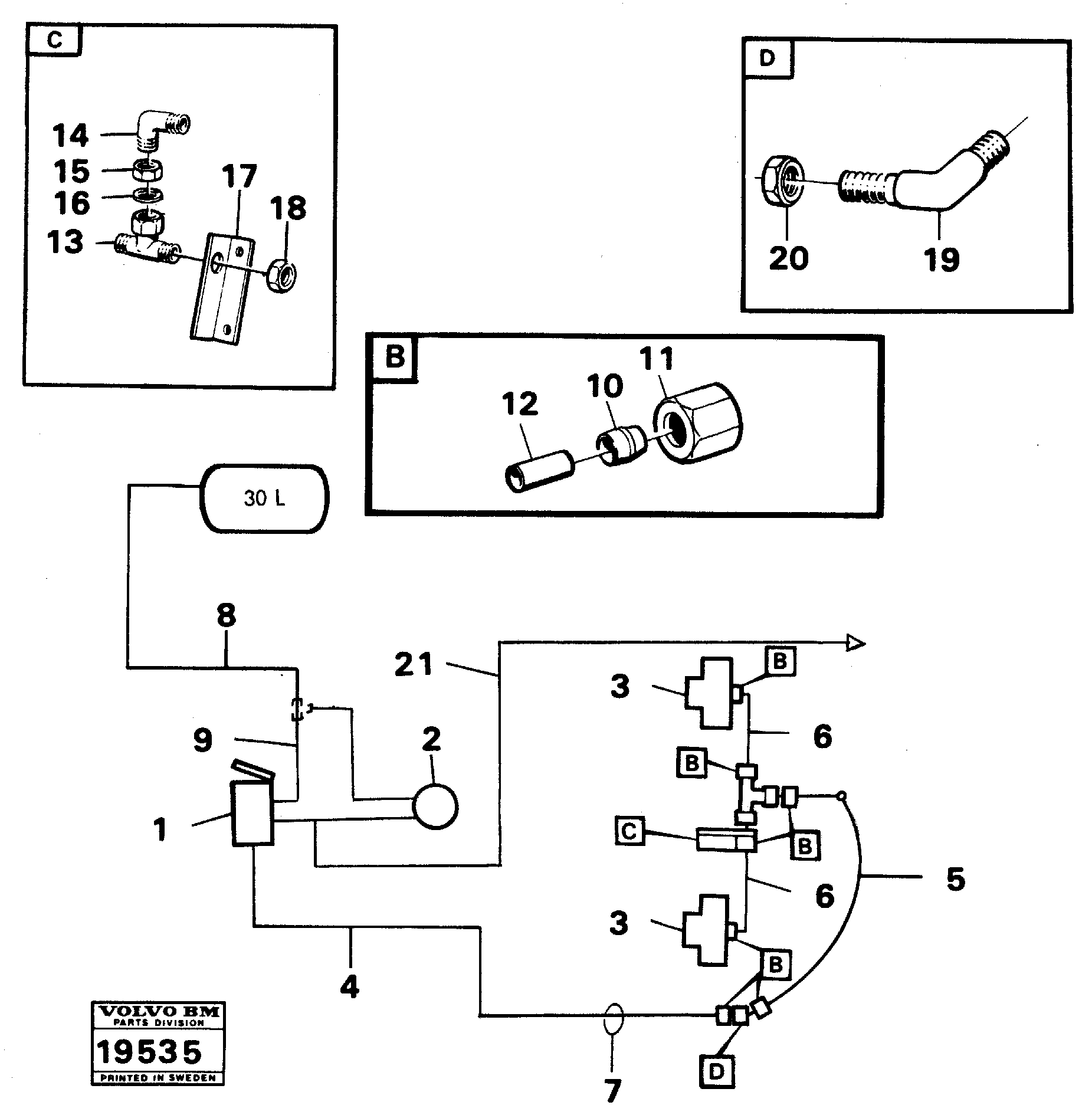 Feed lines — volvo parts diagram
