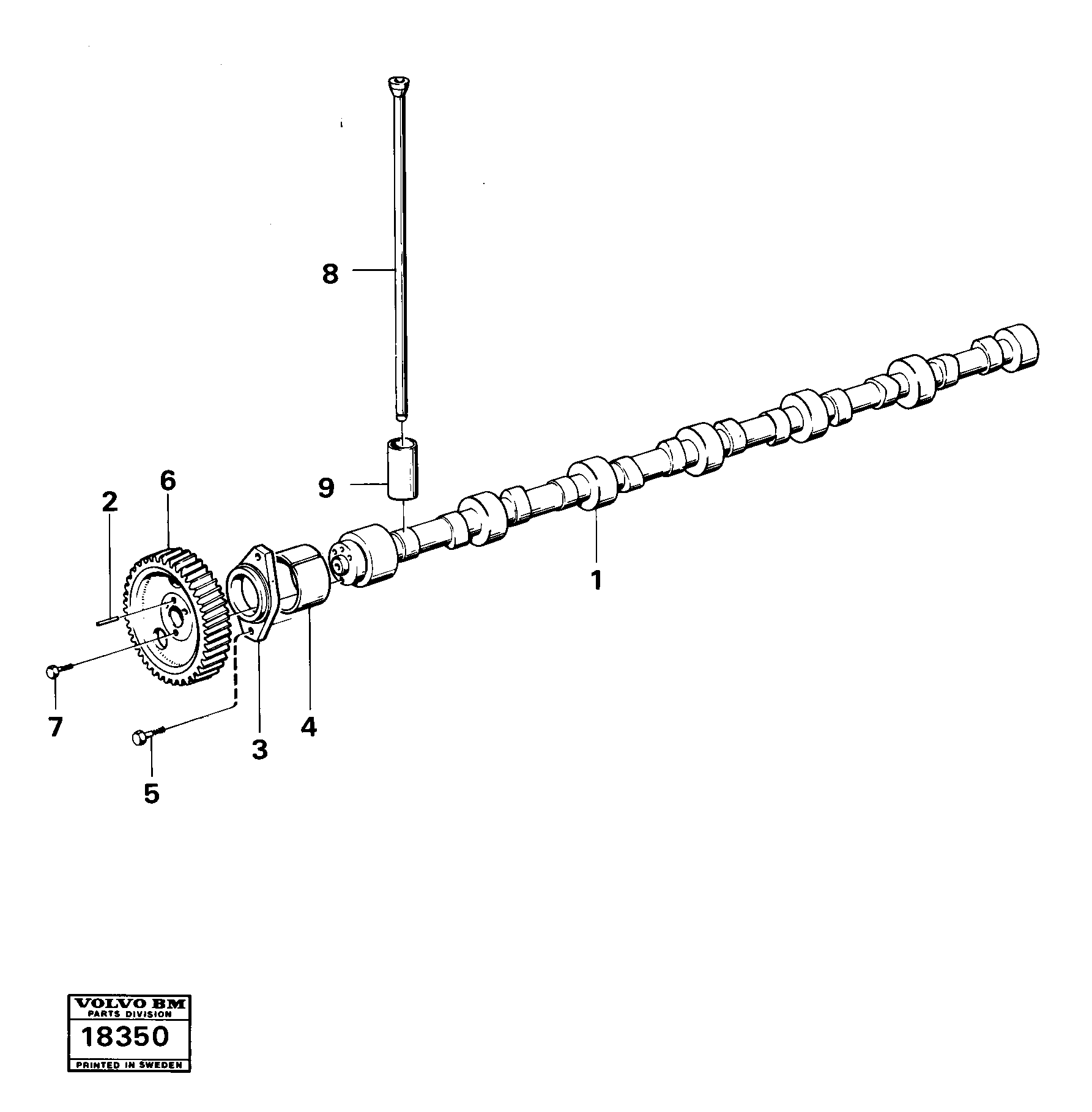 Camshaft — volvo parts diagram