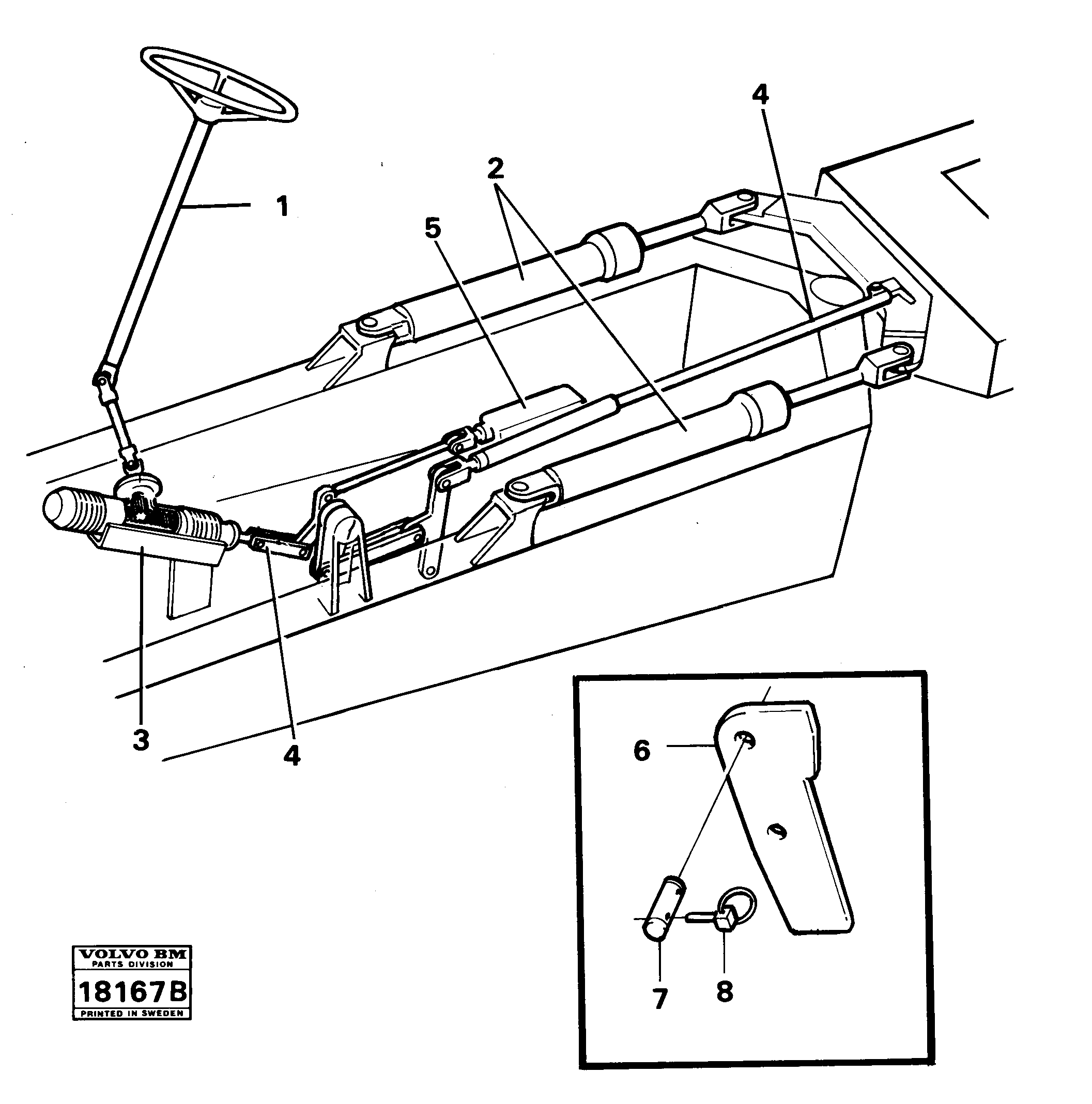 Steering system — volvo parts diagram