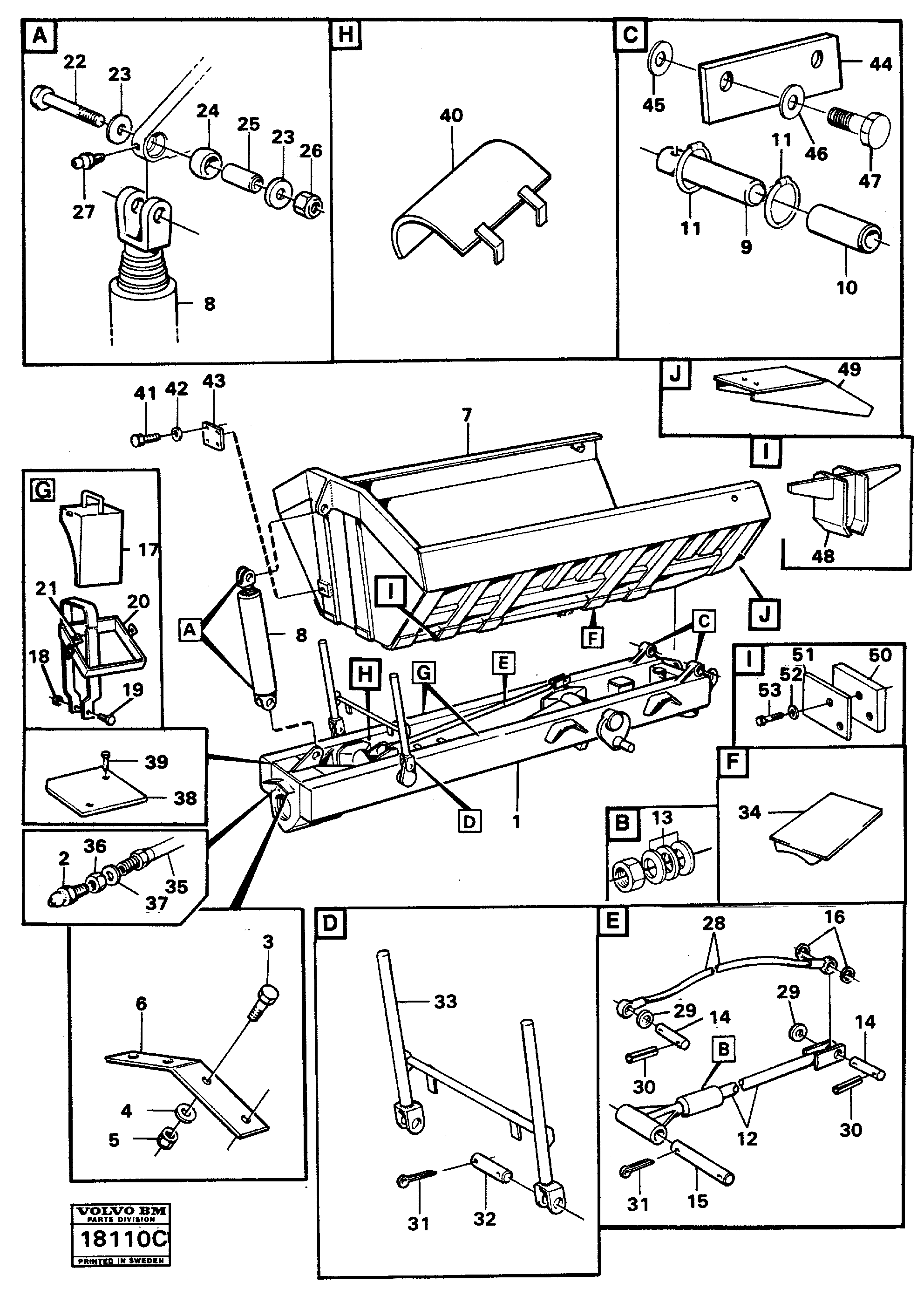 Trailer and body 6 X 4, 6 X 6 — volvo parts diagram