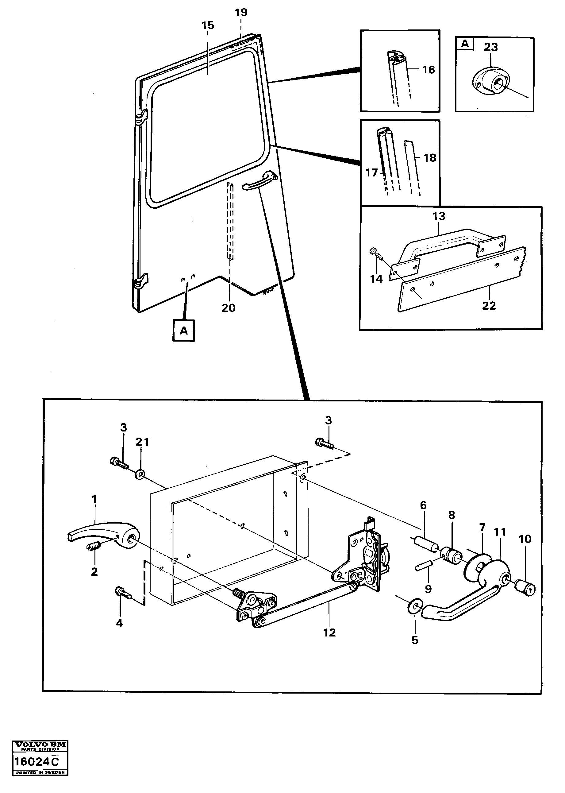 Door — volvo parts diagram