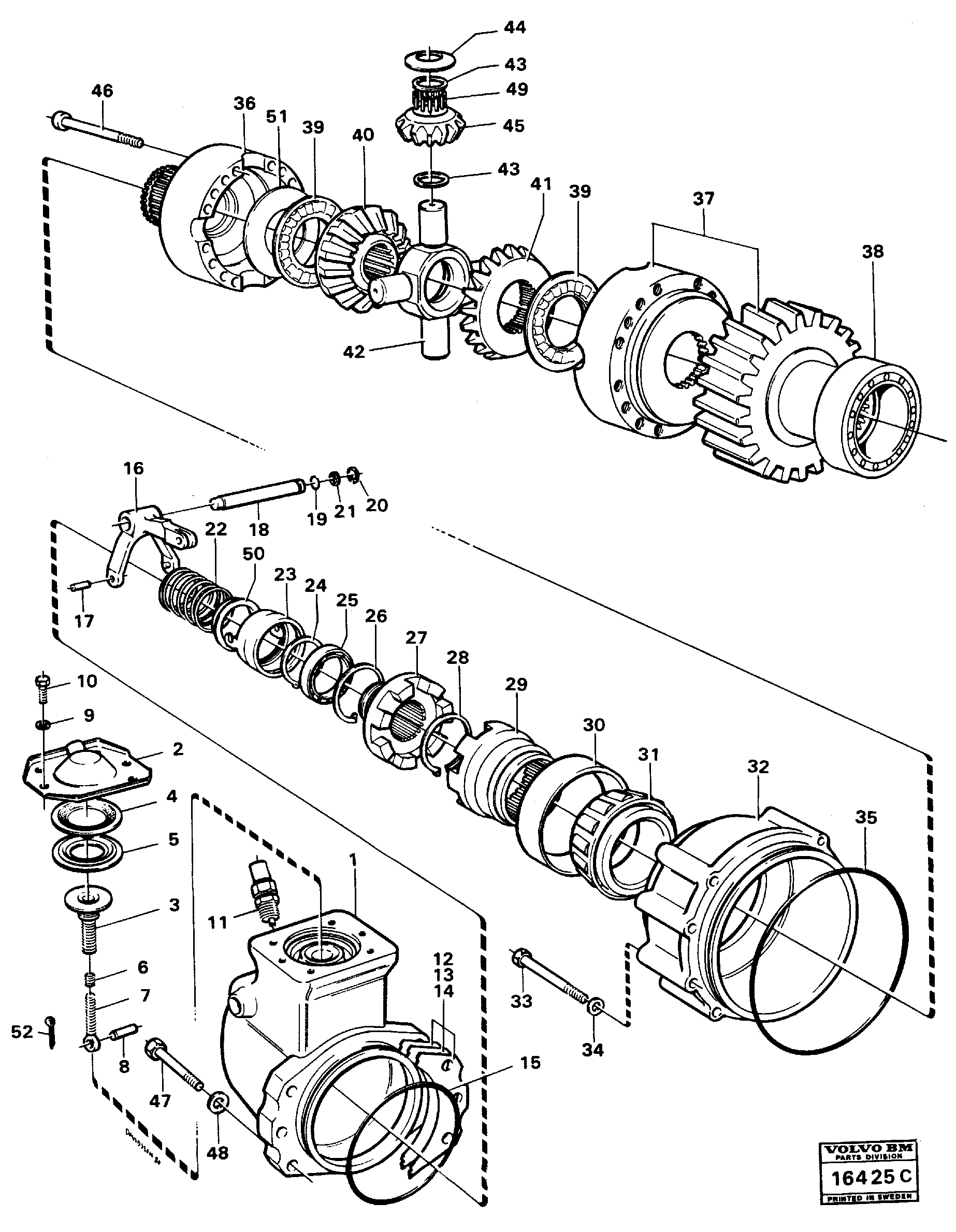 Differential — volvo parts diagram