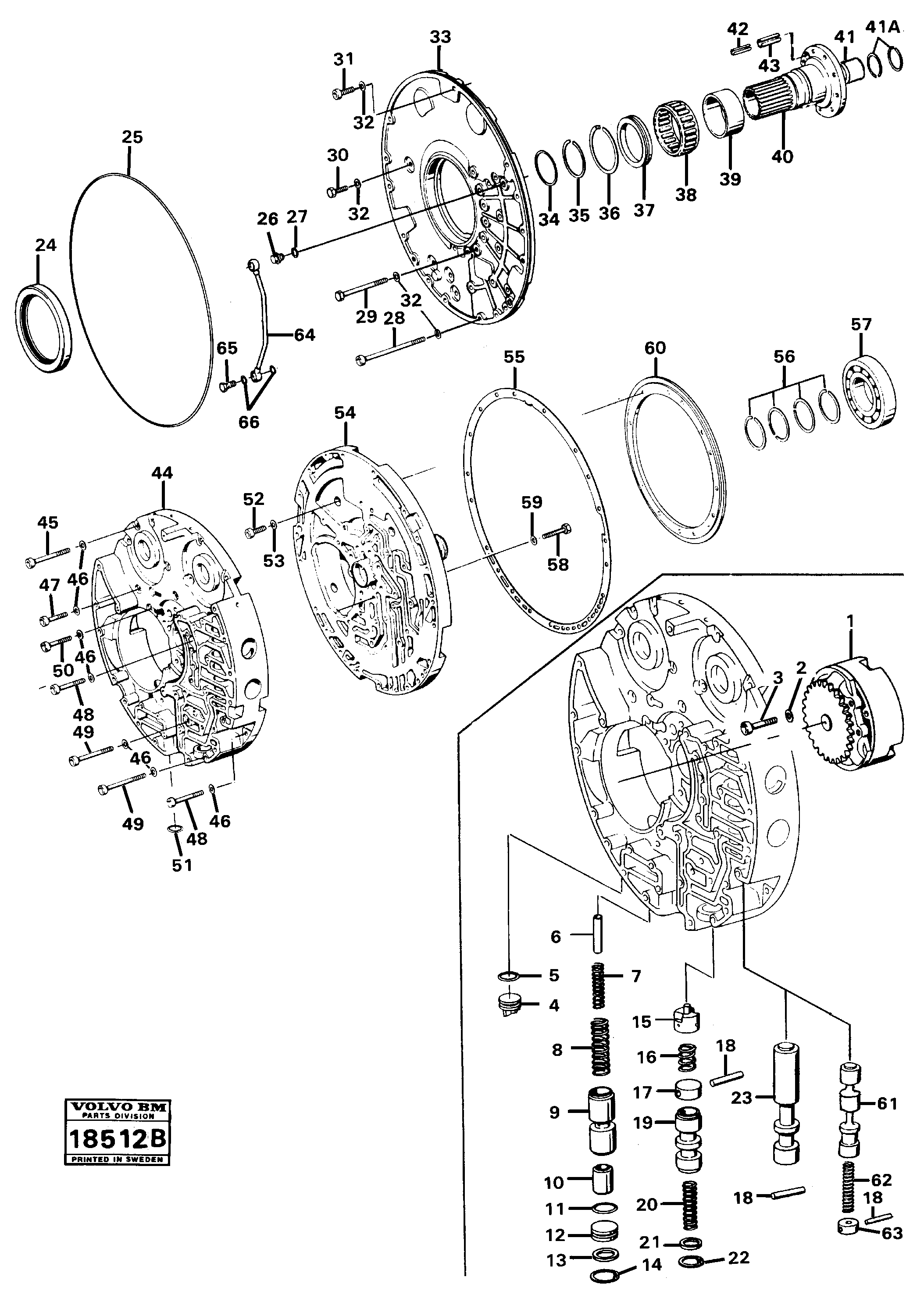 Oil distributor — volvo parts diagram