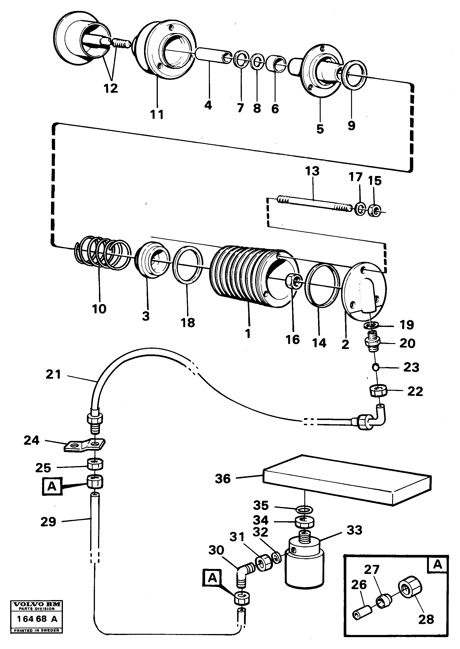 Exhaust pressure regulator — volvo parts diagram