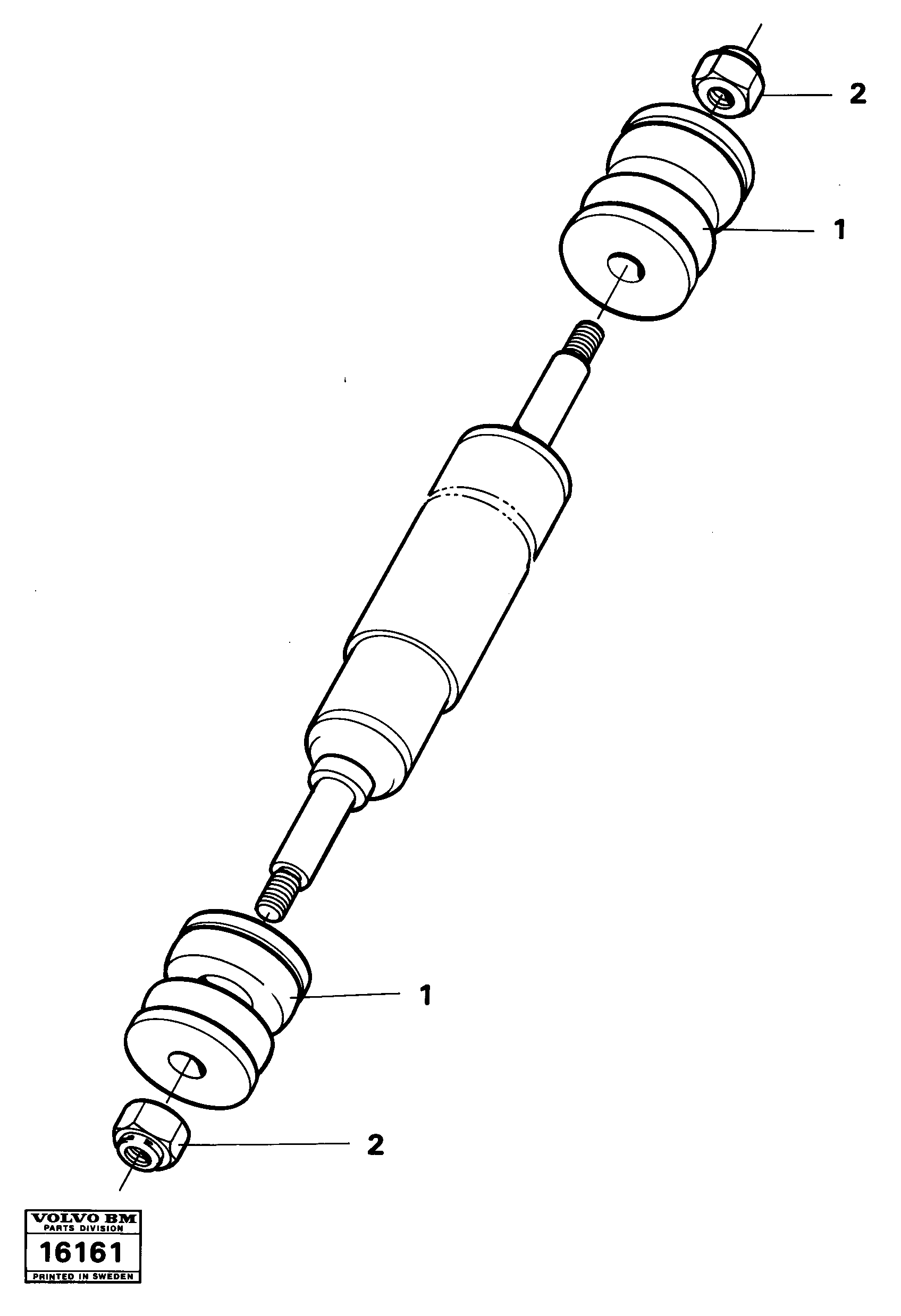 Shock absorbers — volvo parts diagram