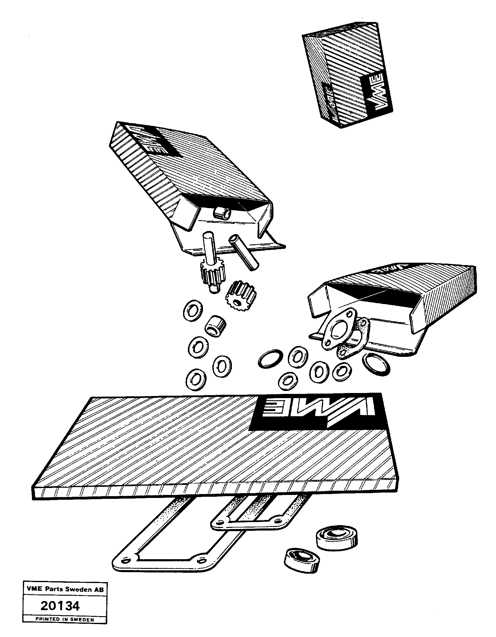 Repair kits for engine — volvo parts diagram