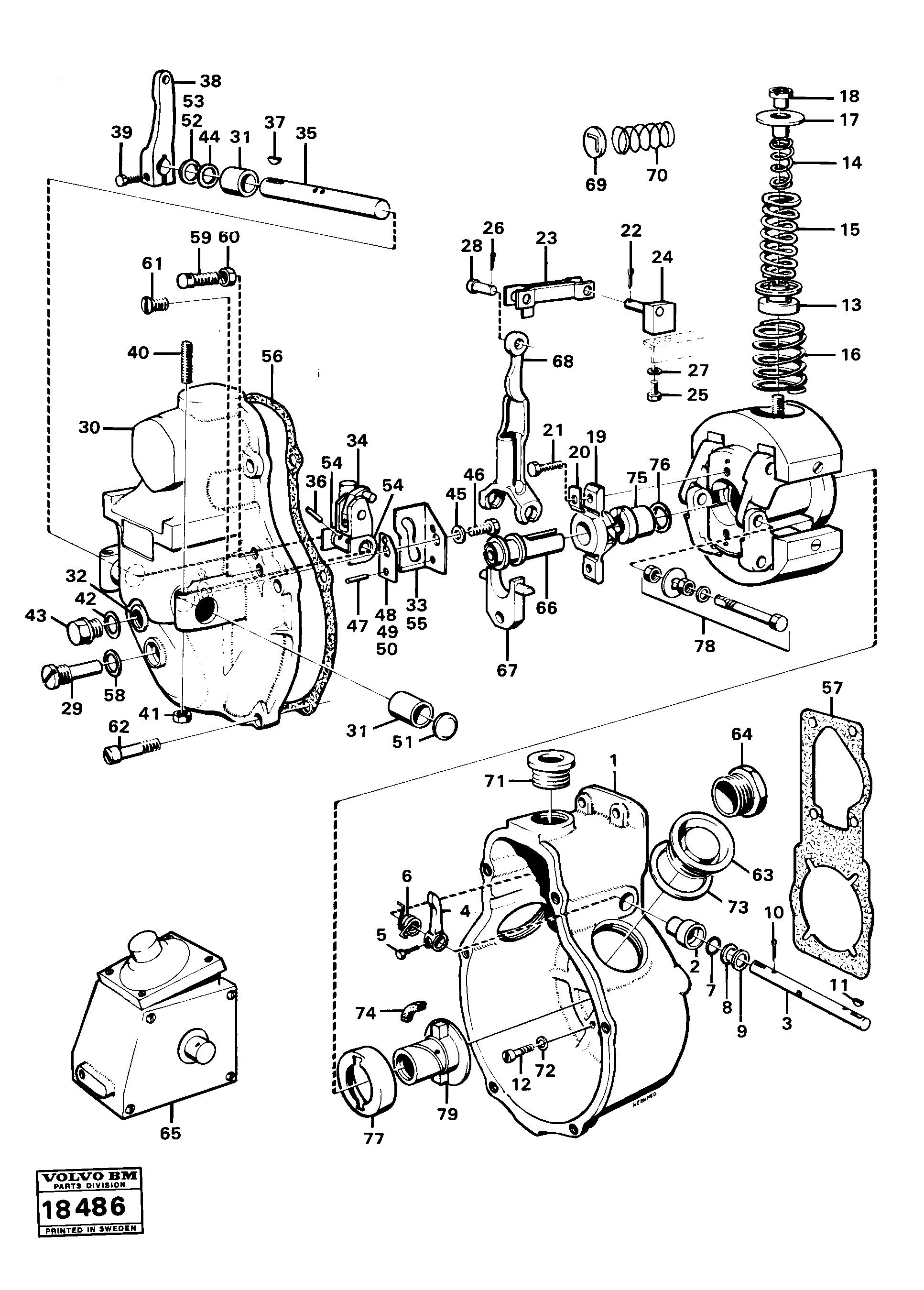 Centrifugal regulator 91174 — volvo parts diagram