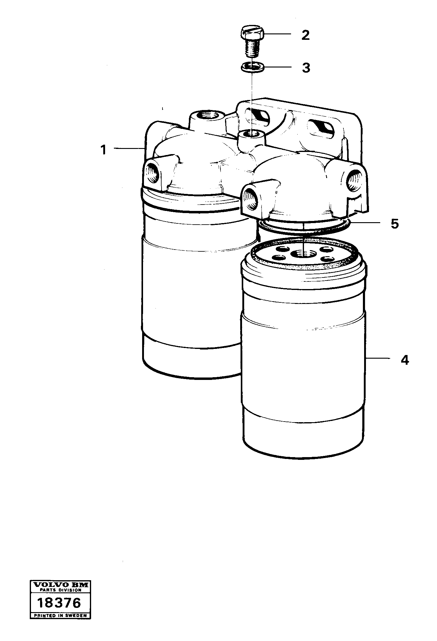Fuel filter — volvo parts diagram