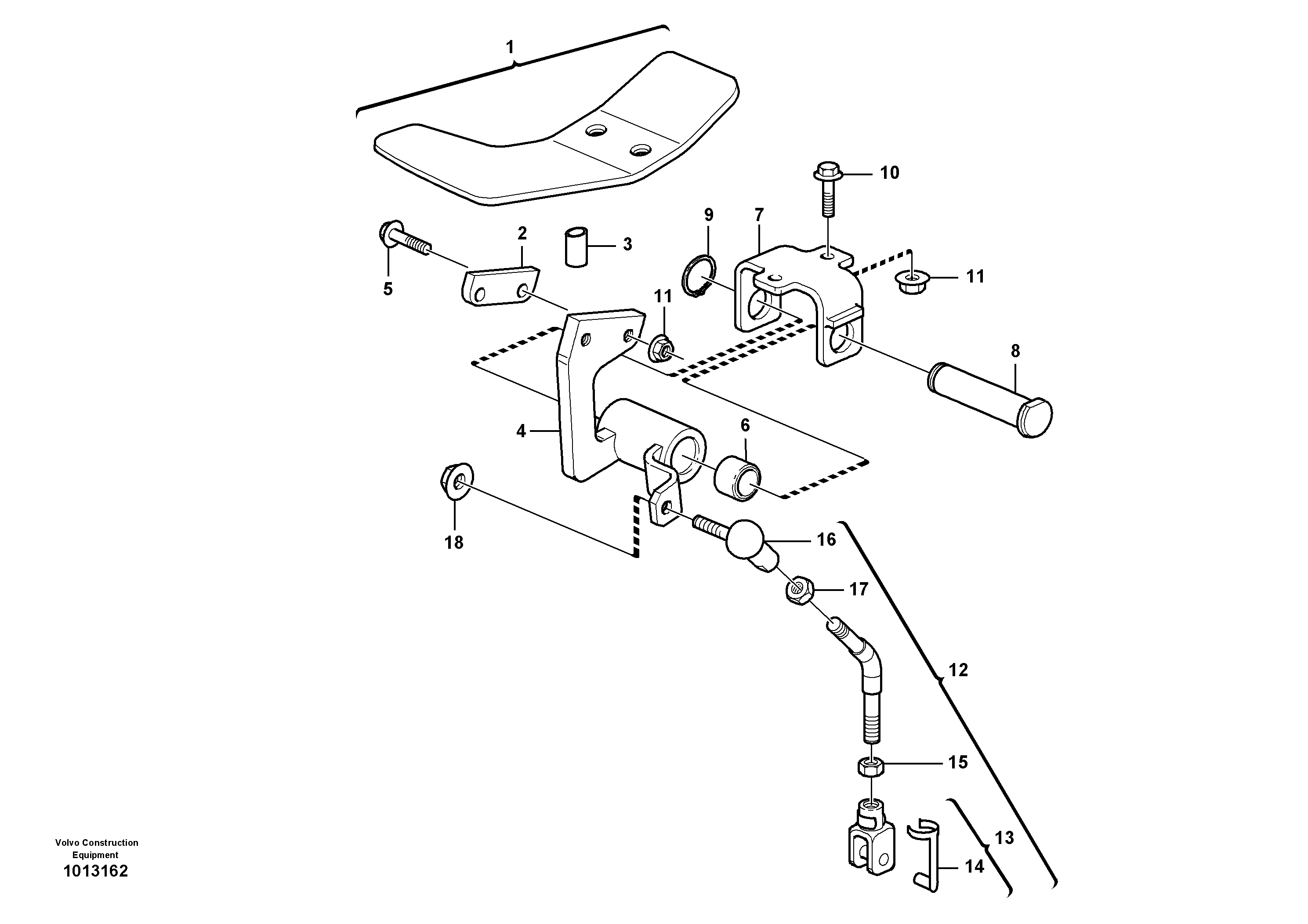 Pedal  11891417 — volvo parts diagram