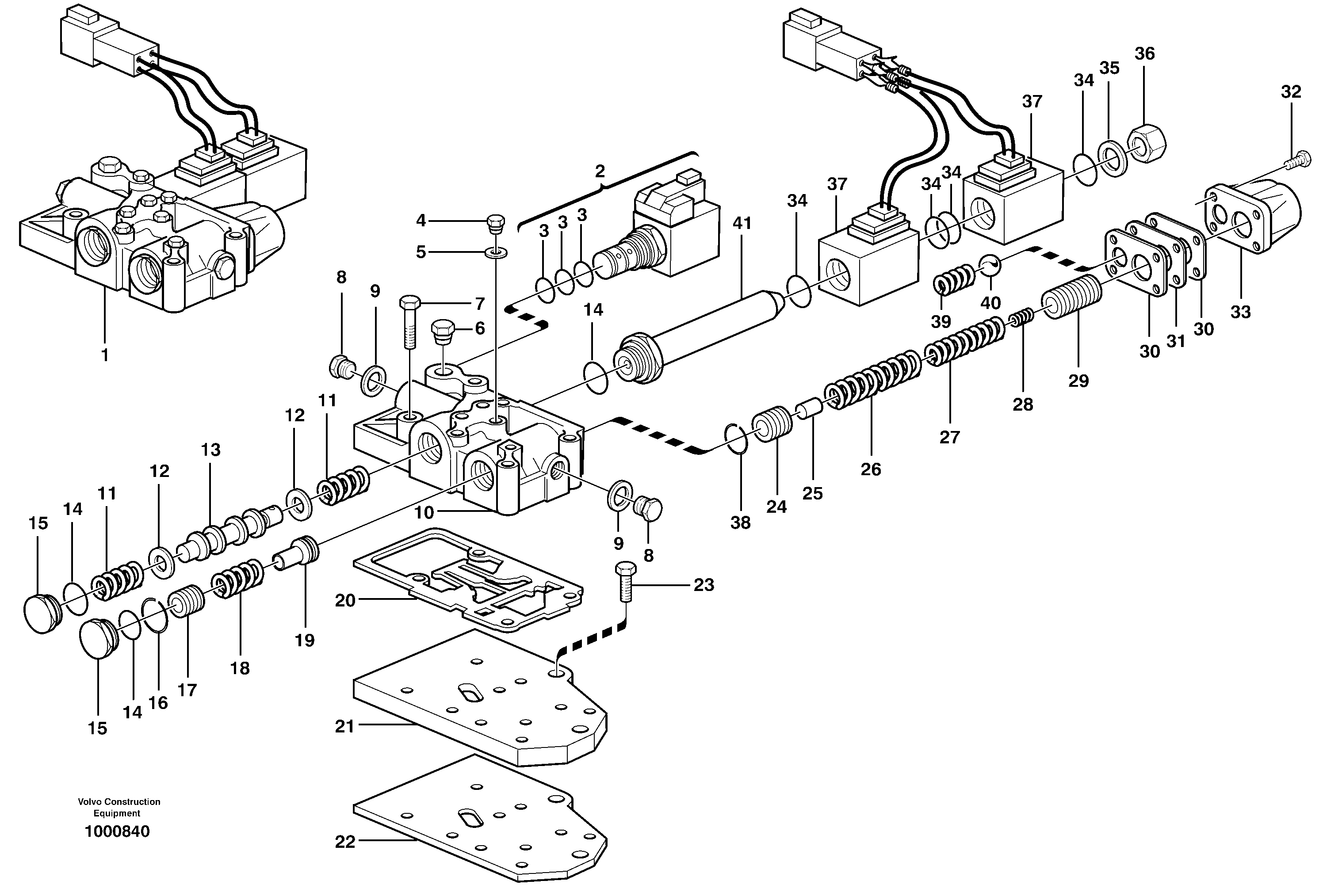 Range selector valve  11891076, 11891077 — volvo parts diagram