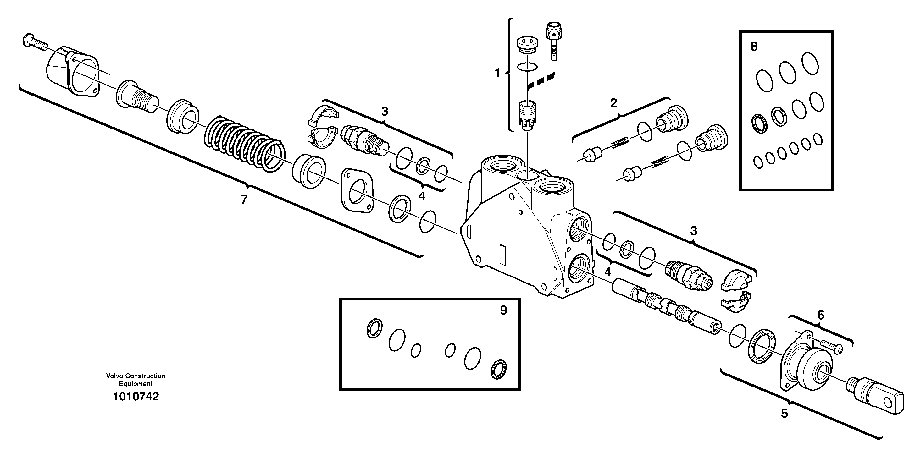 Valve section — volvo parts diagram