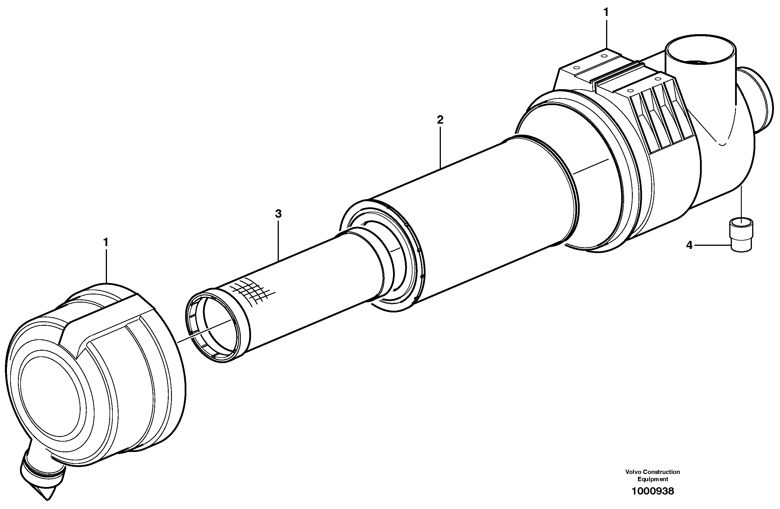 Air filter — volvo parts diagram