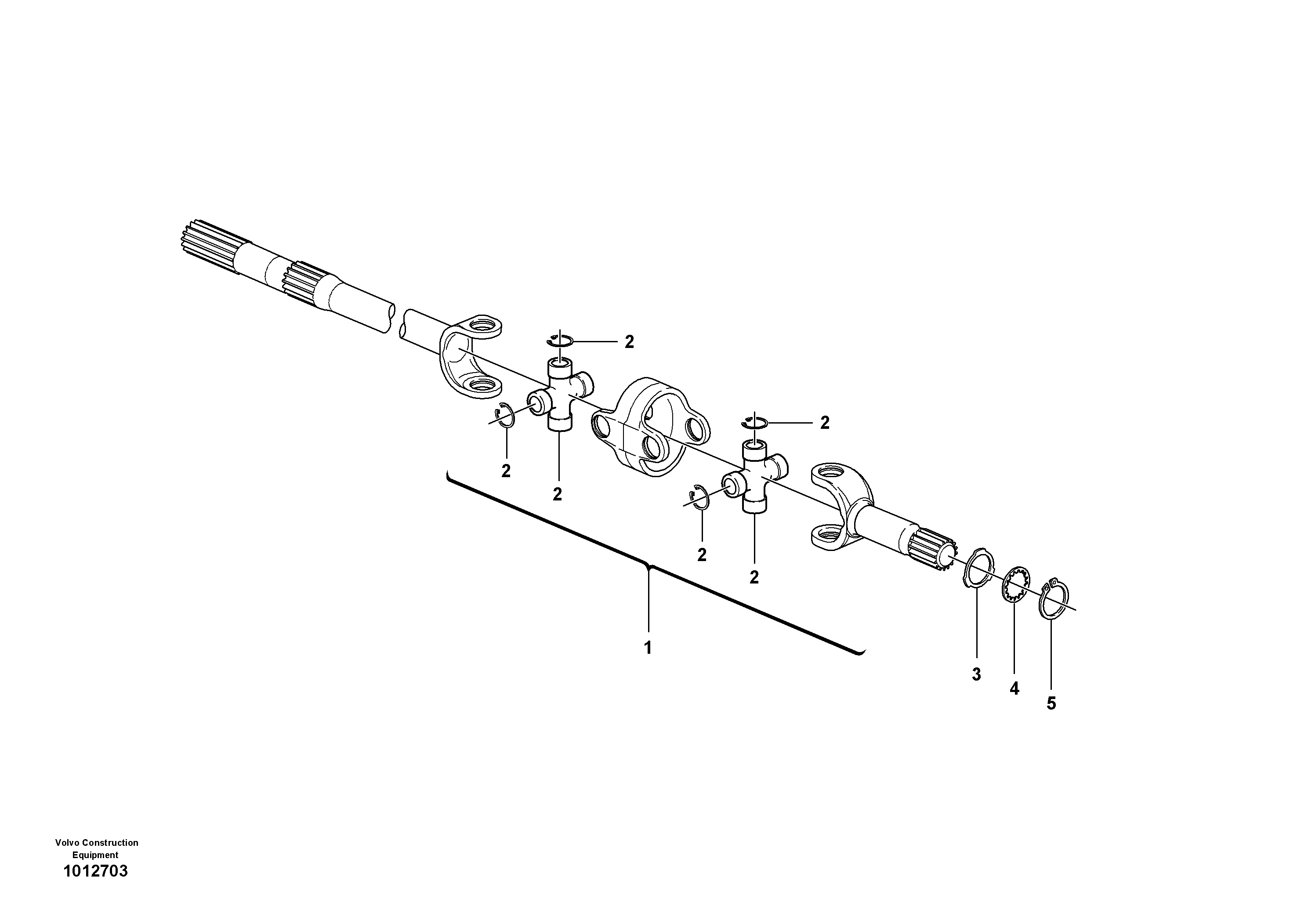 Drive axle  11891305 — volvo parts diagram