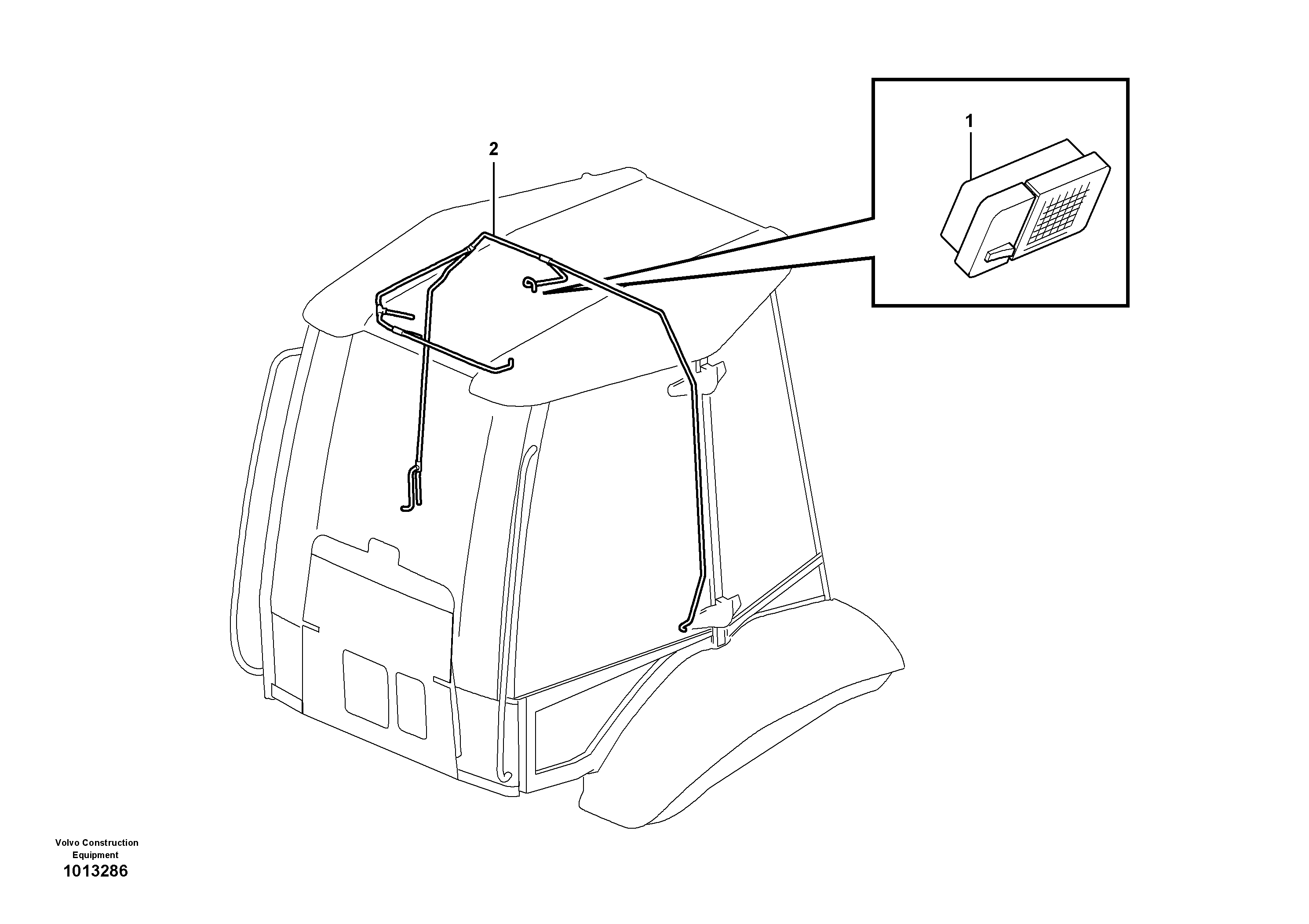 Inner lamp — volvo parts diagram