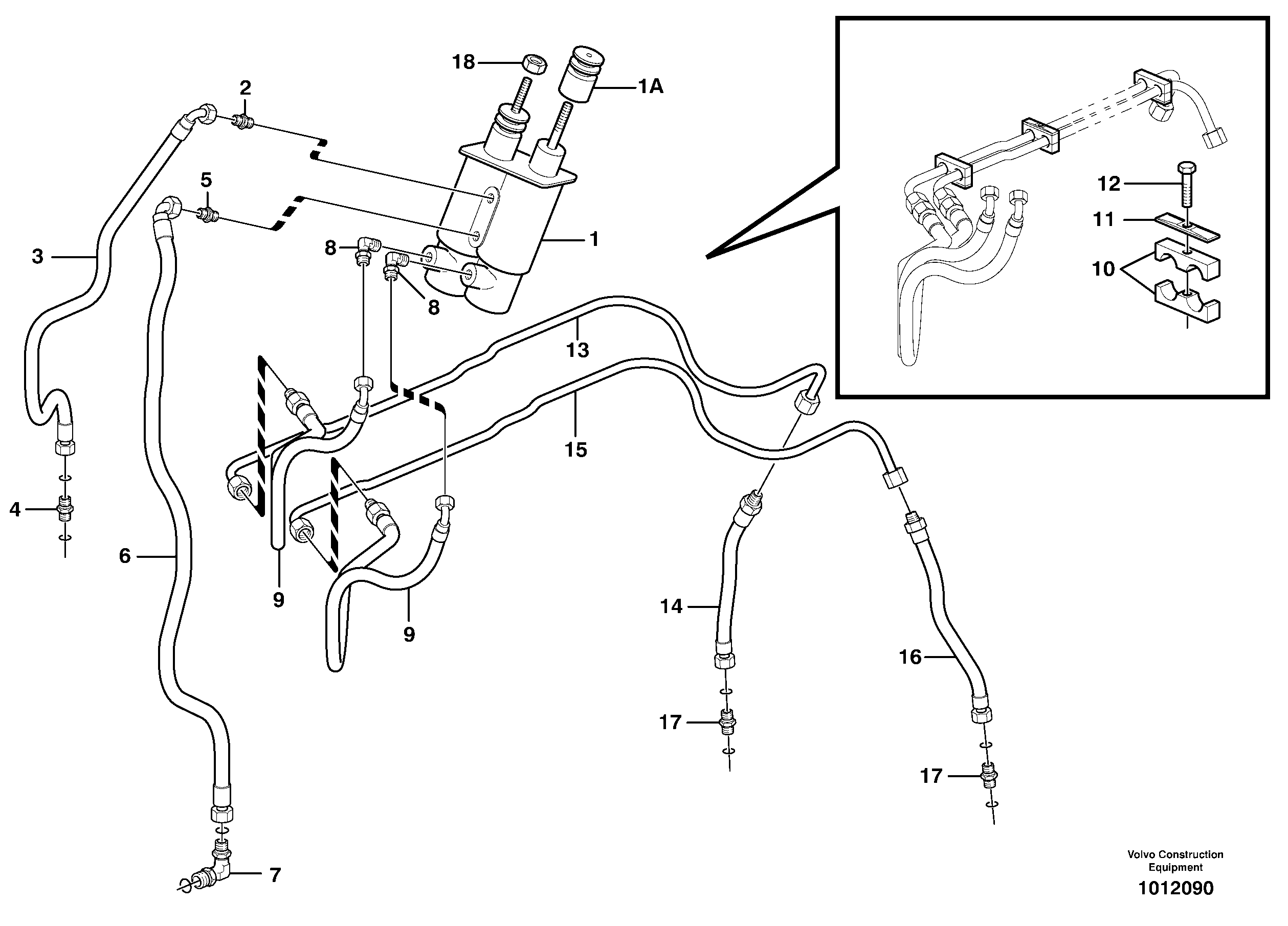Wheel brake, rear — volvo parts diagram