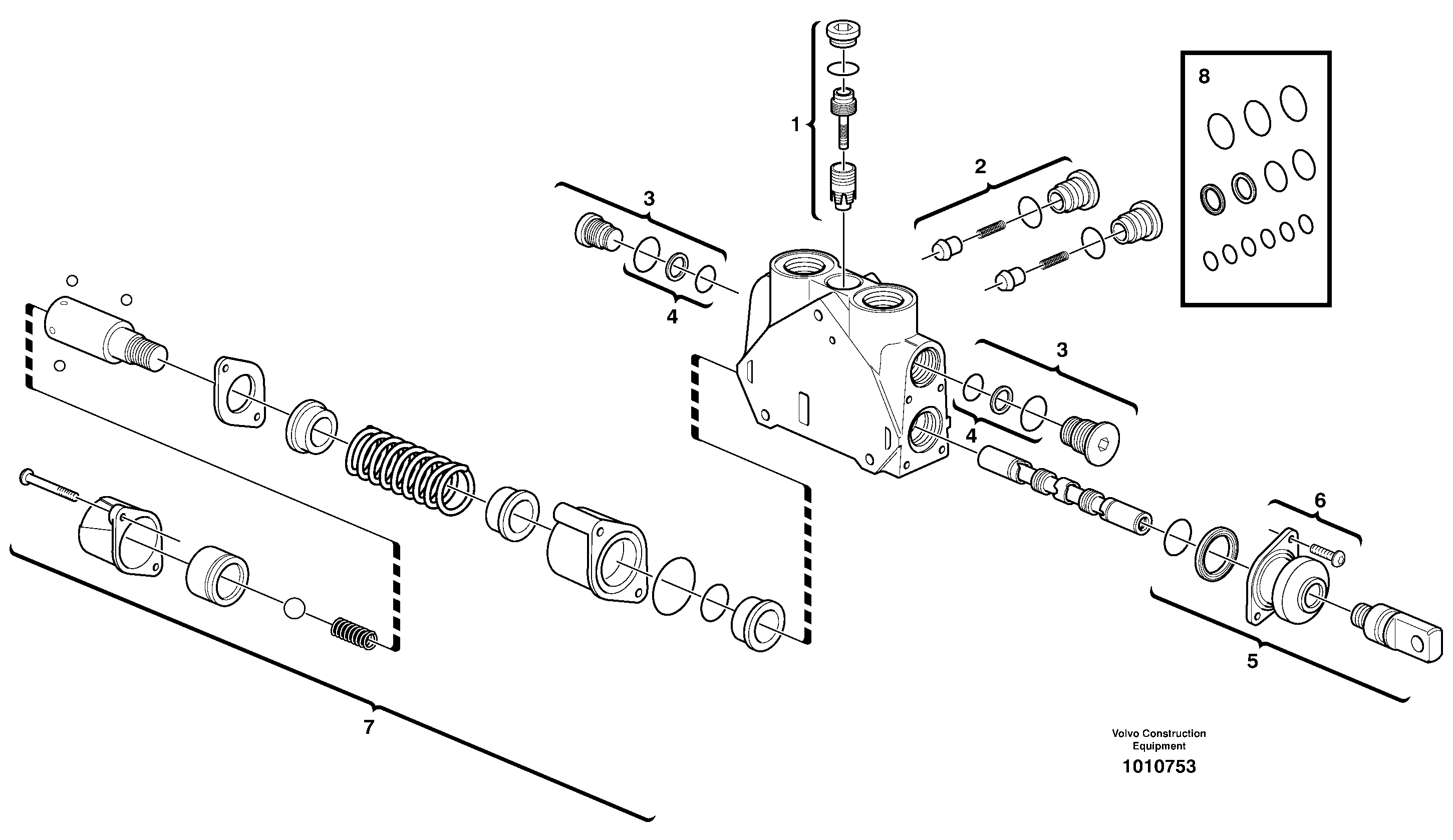 Valve section — volvo parts diagram
