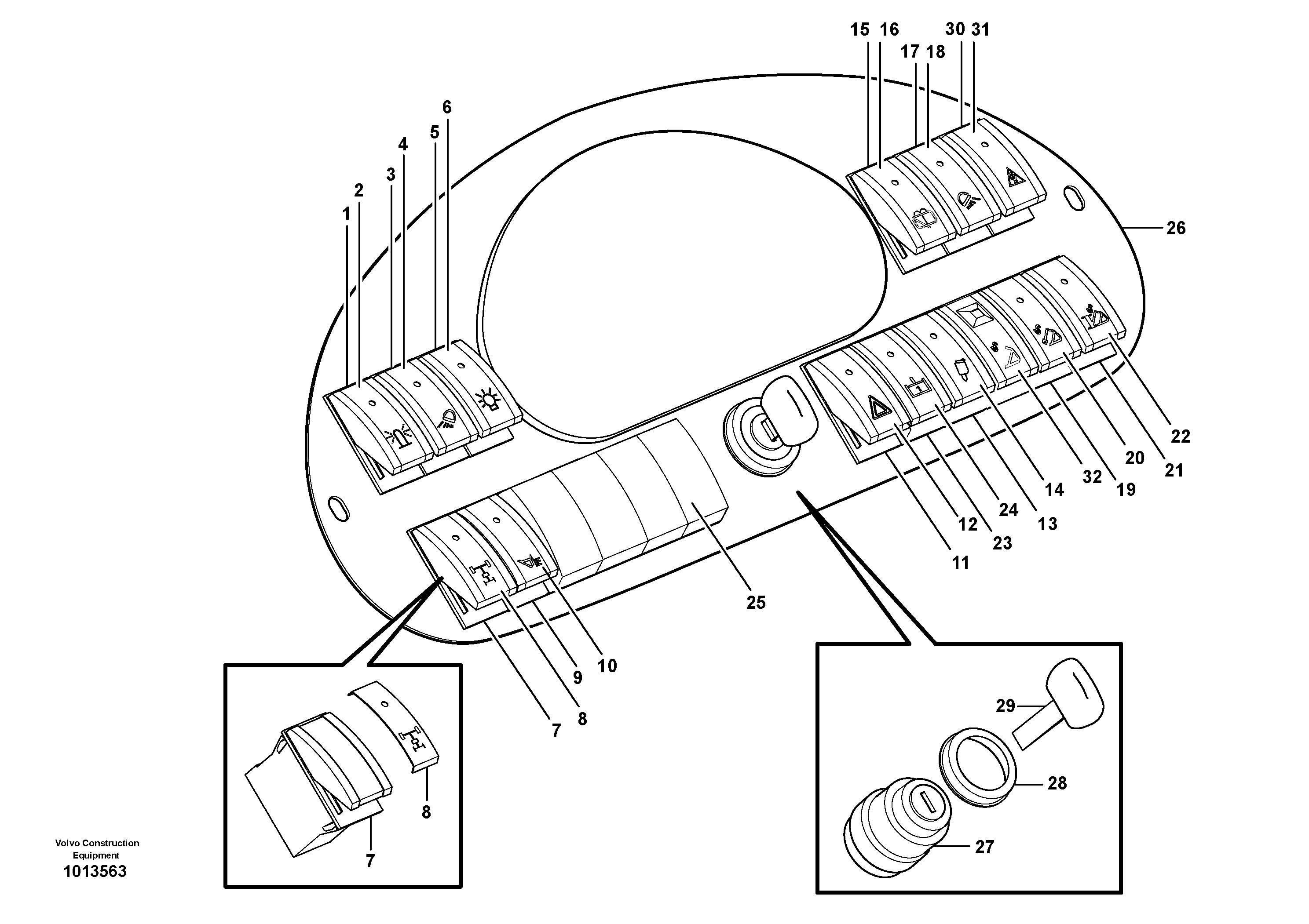 Switch — volvo parts diagram