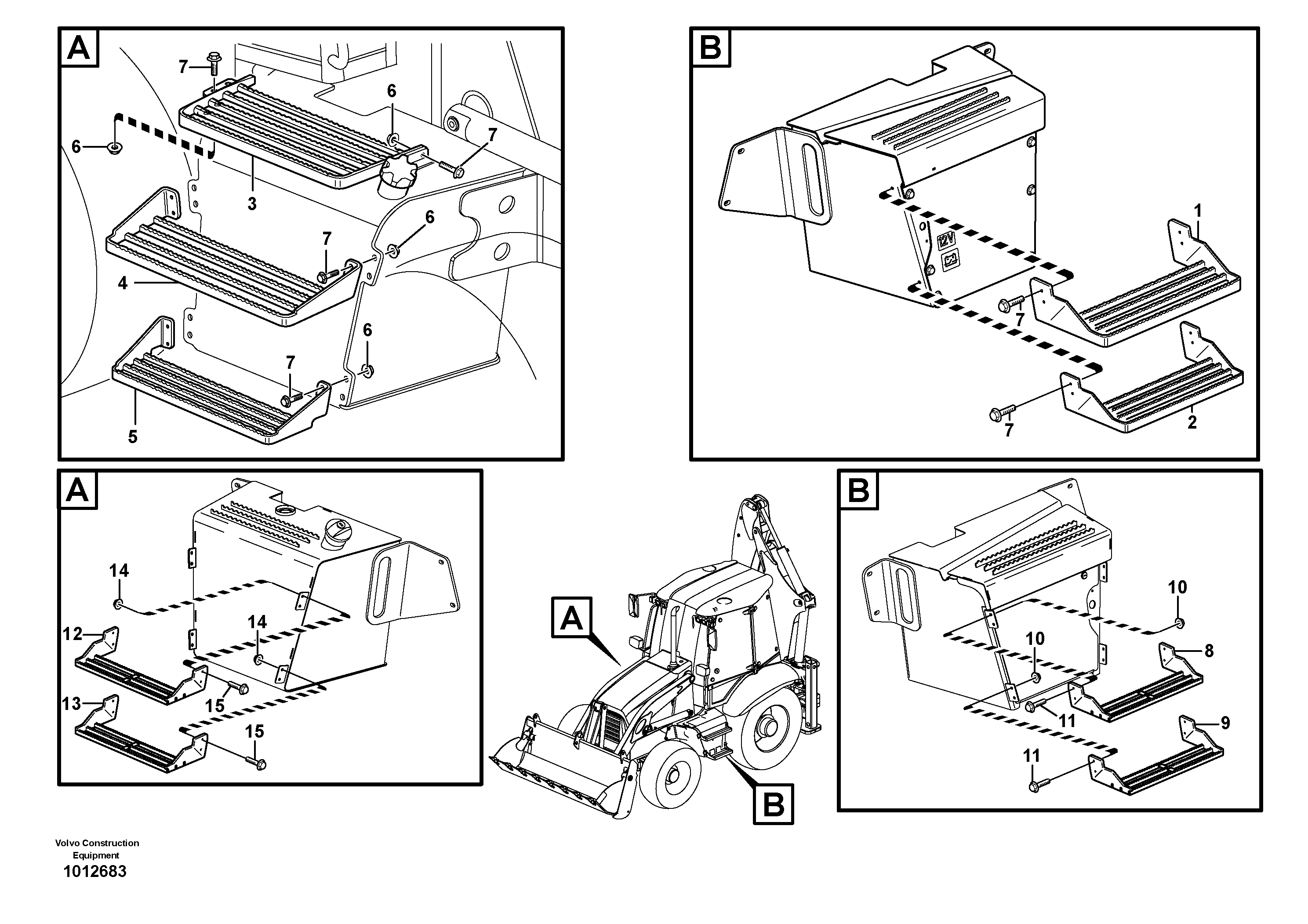 Foot step — volvo parts diagram