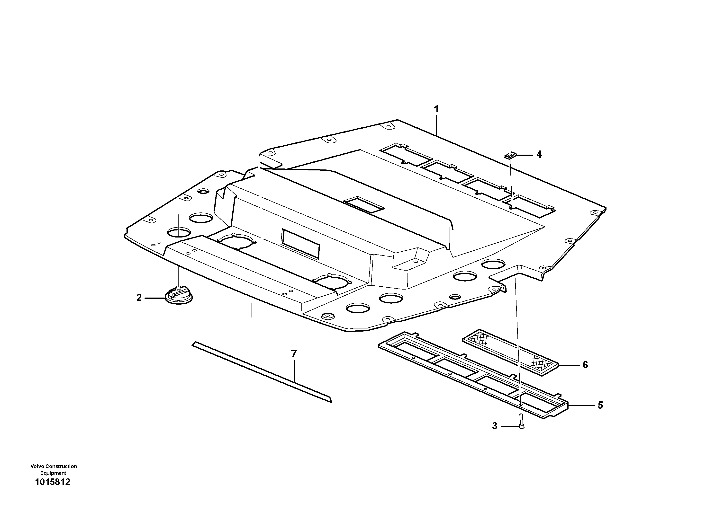 Interior components  11298233 — volvo parts diagram