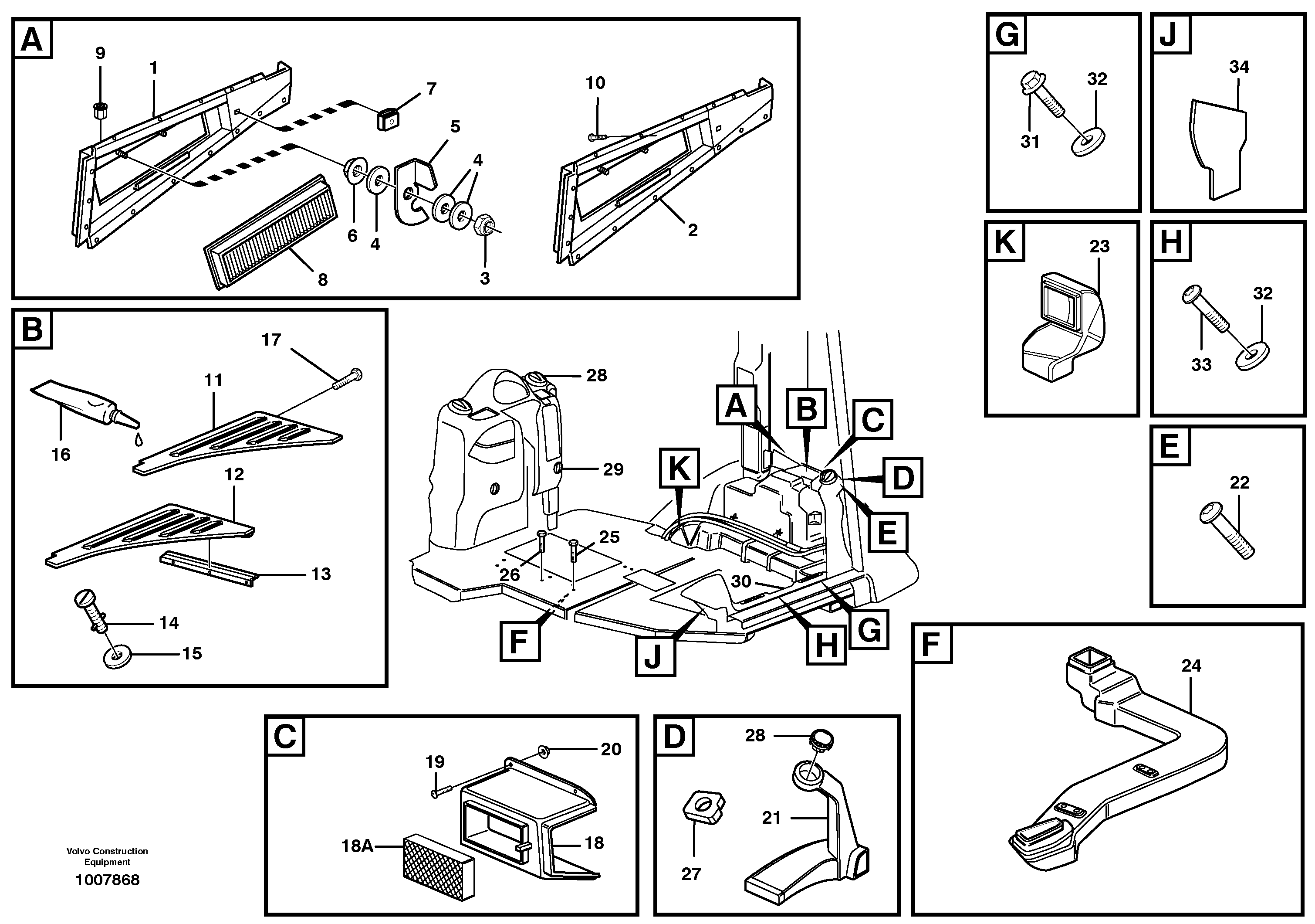 Air ducts  11298204 — volvo parts diagram