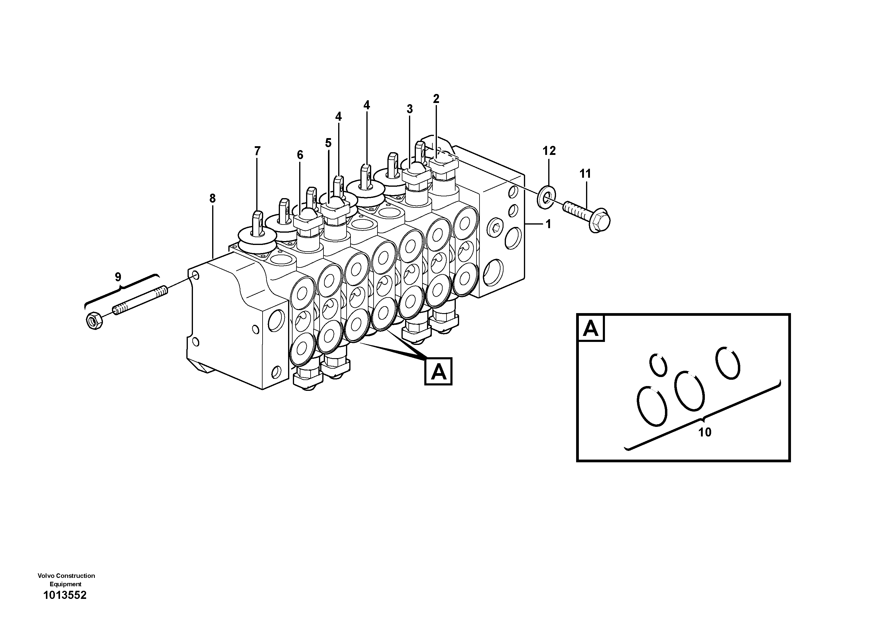 Valve body — volvo parts diagram