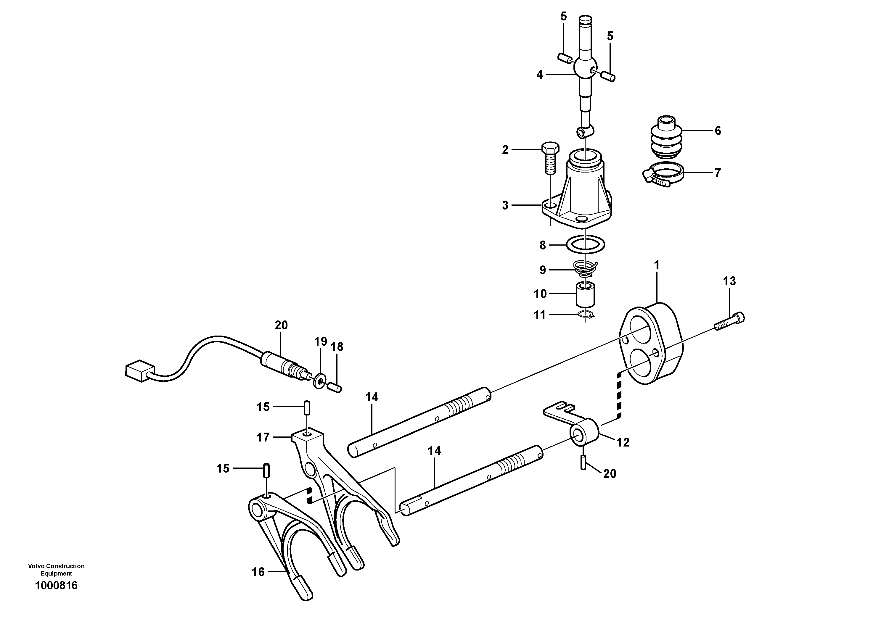 Gearshifting  11891077 — volvo parts diagram