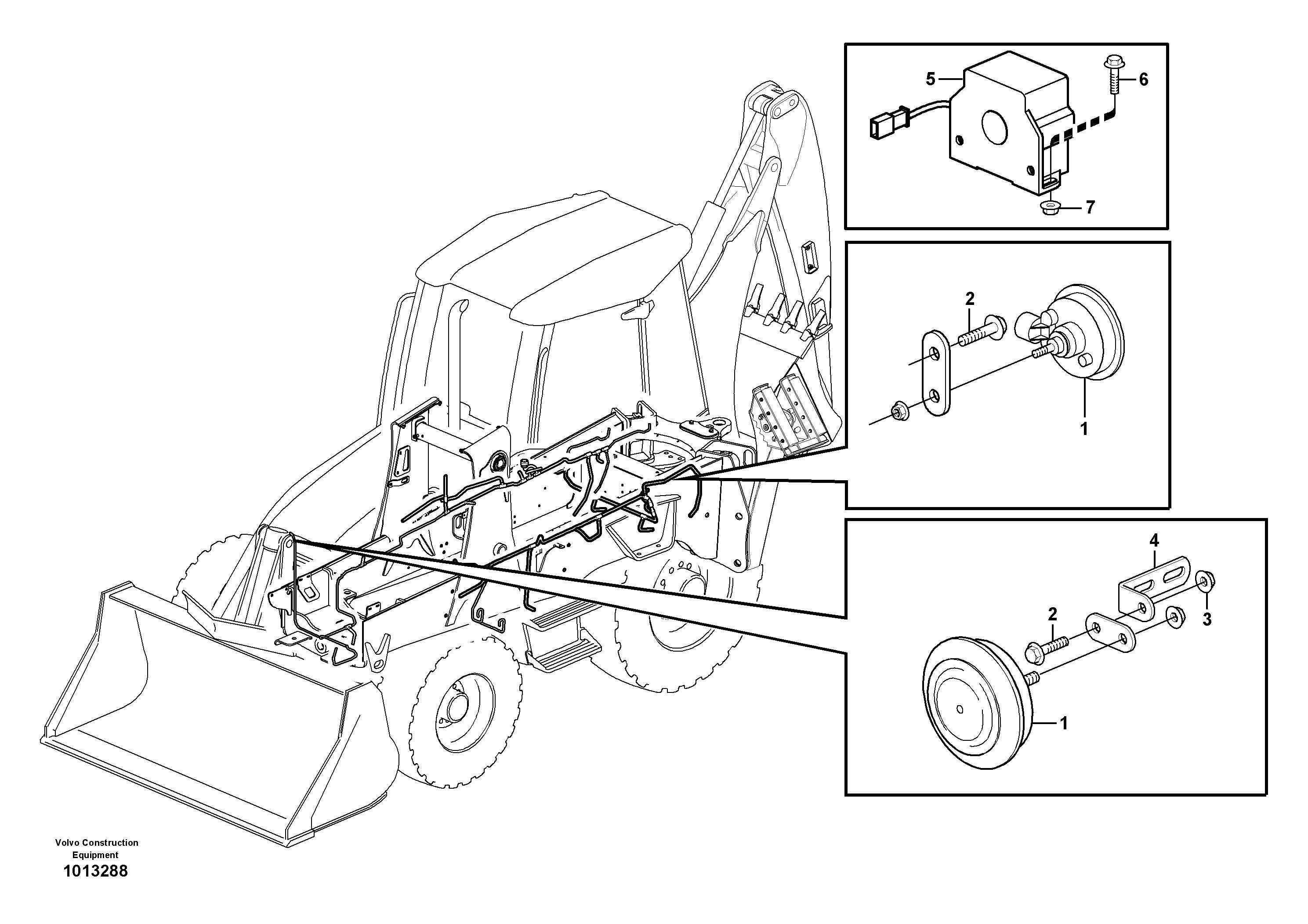 Horn — volvo parts diagram