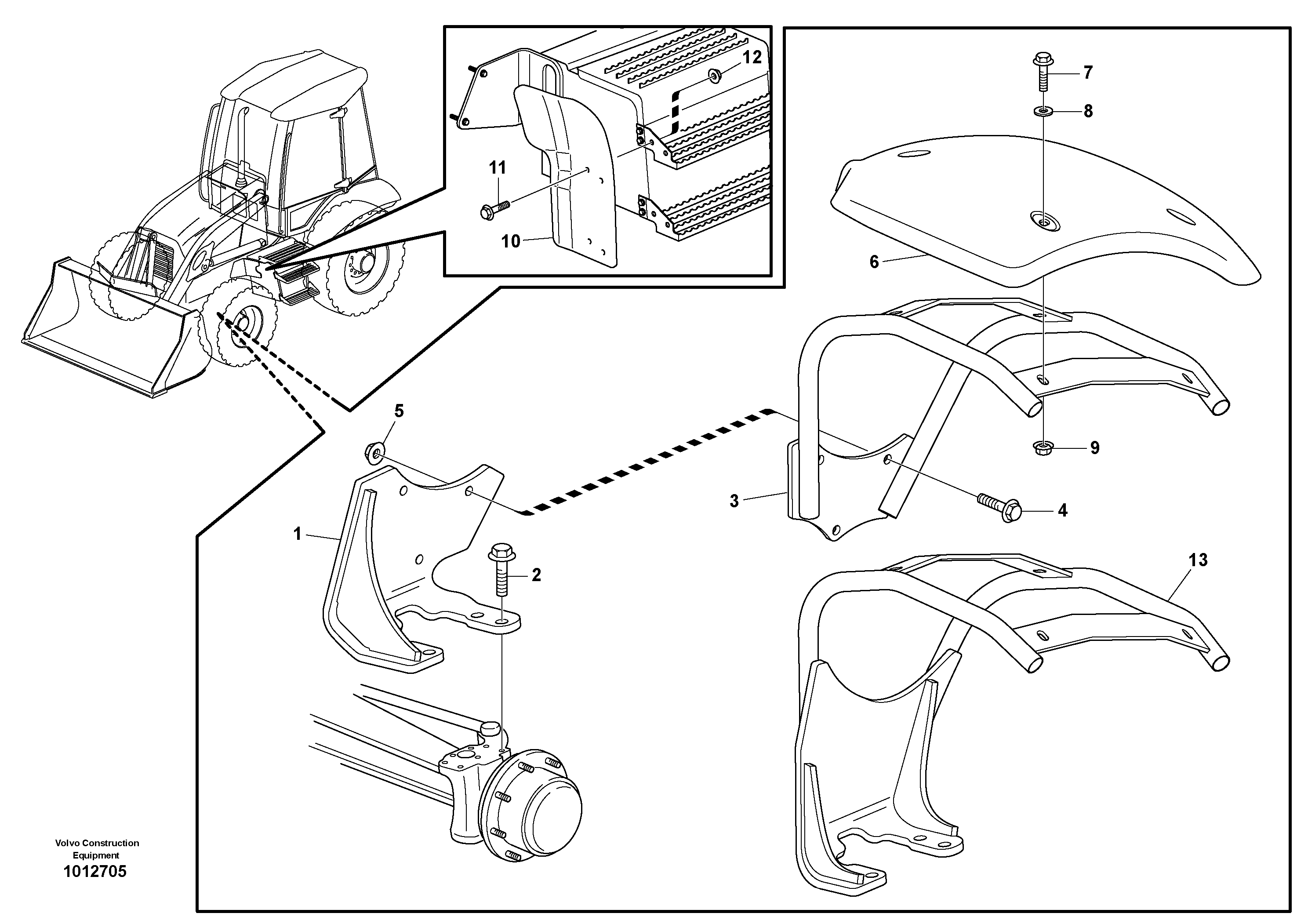 Fender, front — volvo parts diagram