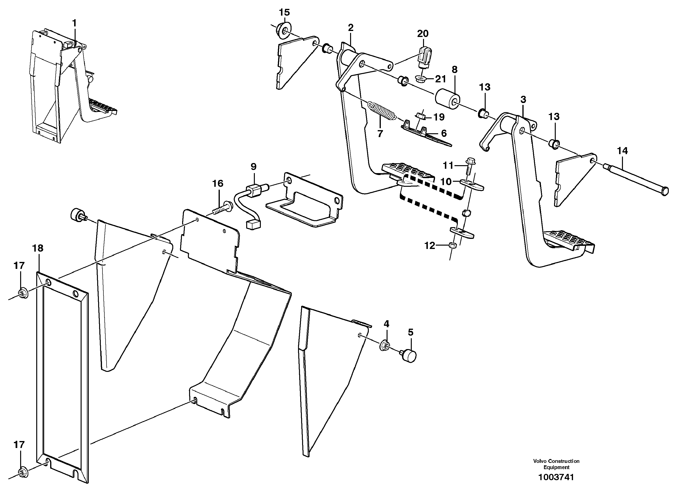 Brake system  11298204, 11298208 — volvo parts diagram