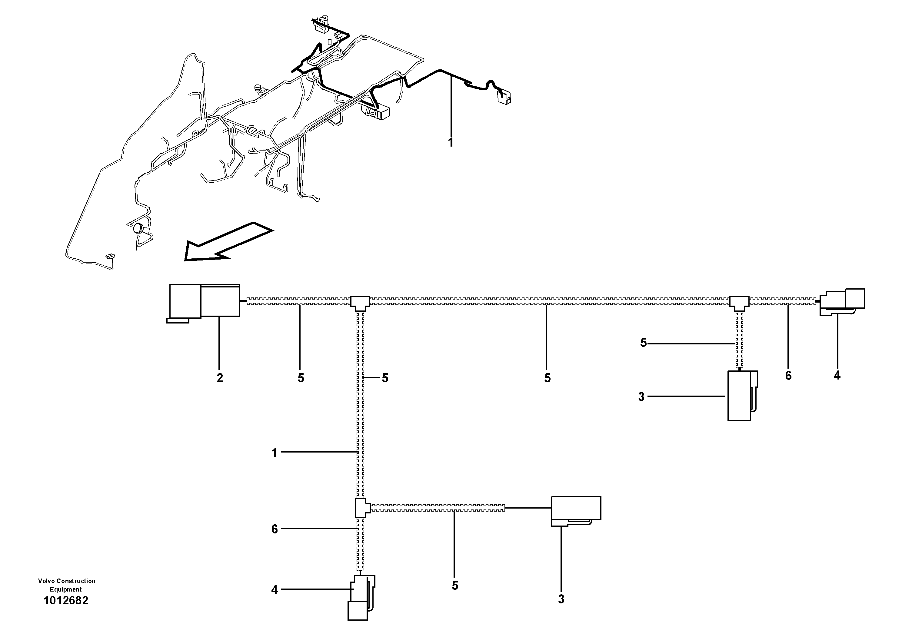 Cable harness, tail light  11891000, 11891002, 11891050, 11891248, 11891249 — volvo parts diagram