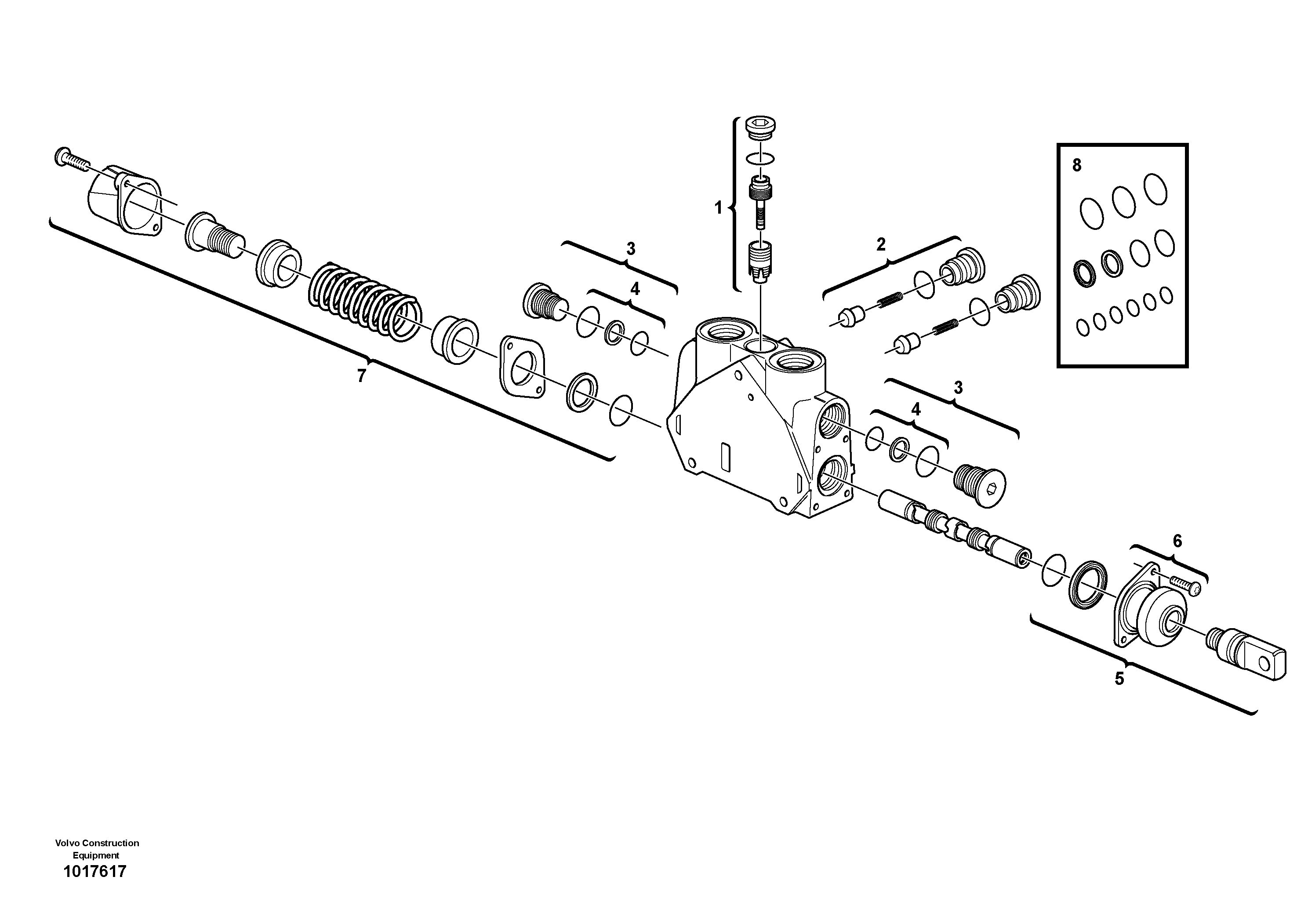 Valve section — volvo parts diagram