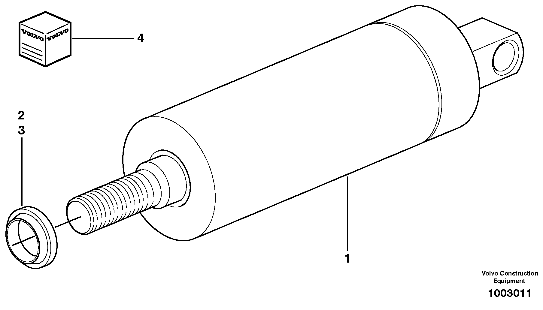 Lock cylinder — volvo parts diagram