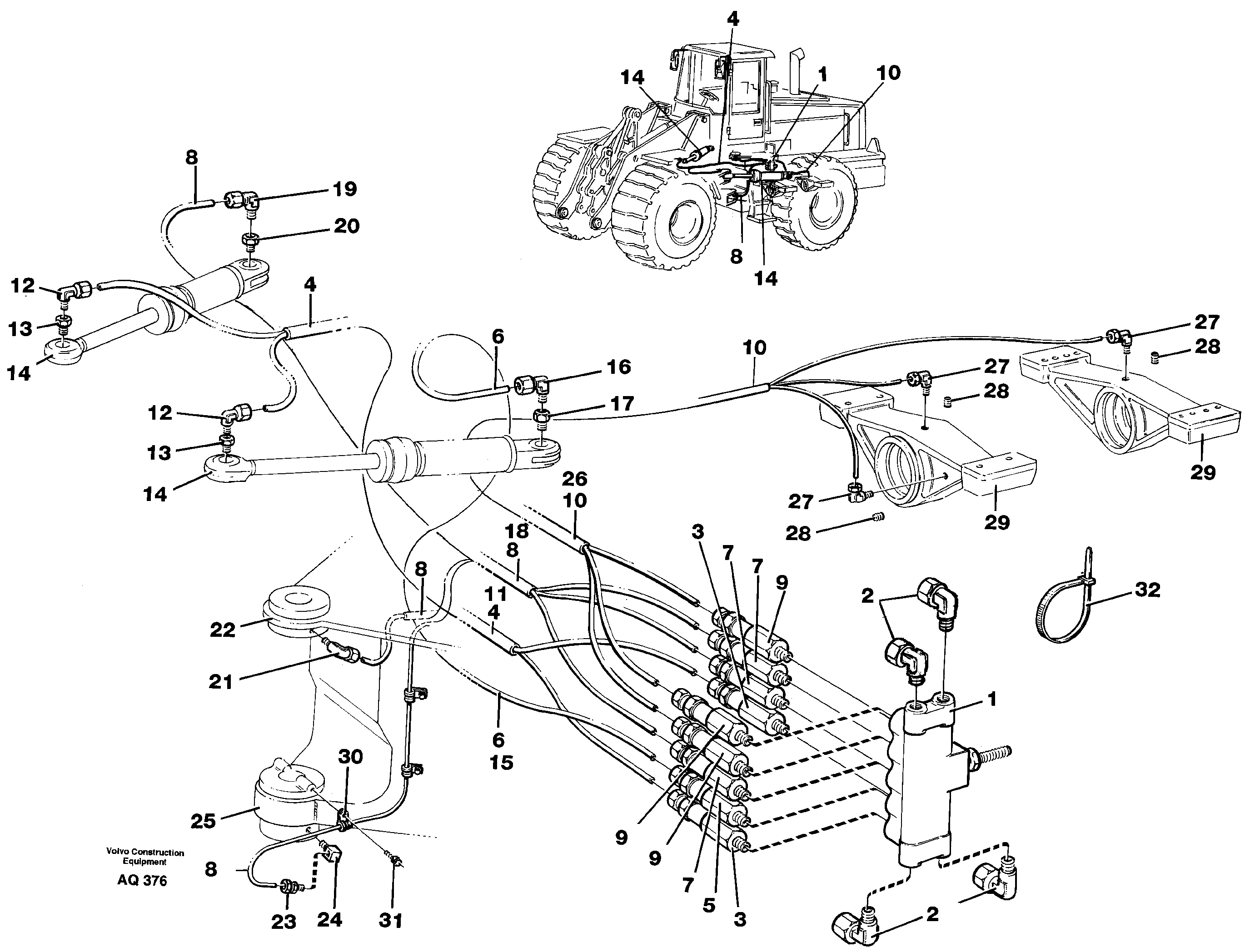 Distribution block, B1  94810 — volvo parts diagram