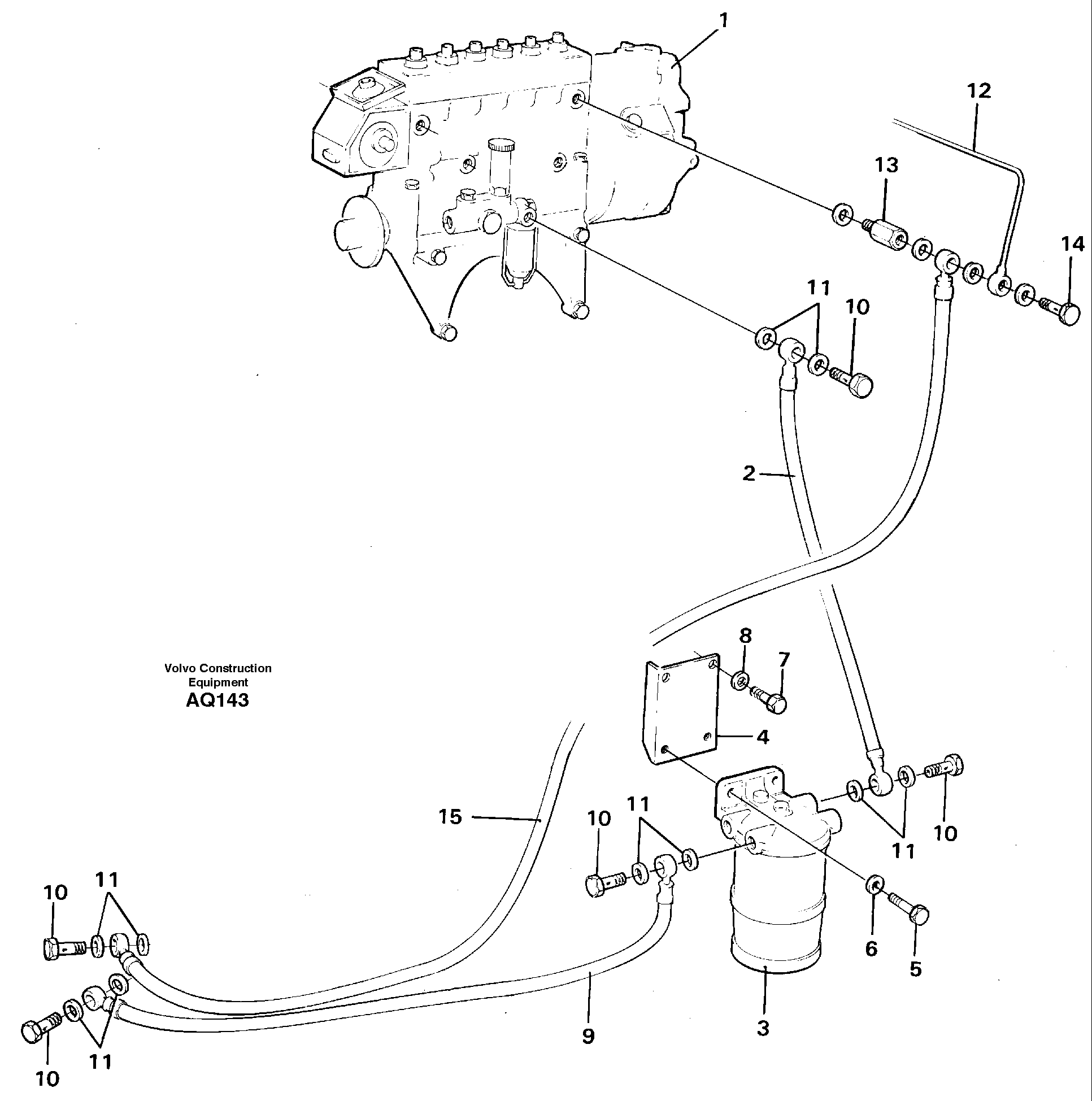 Fuel system — volvo parts diagram