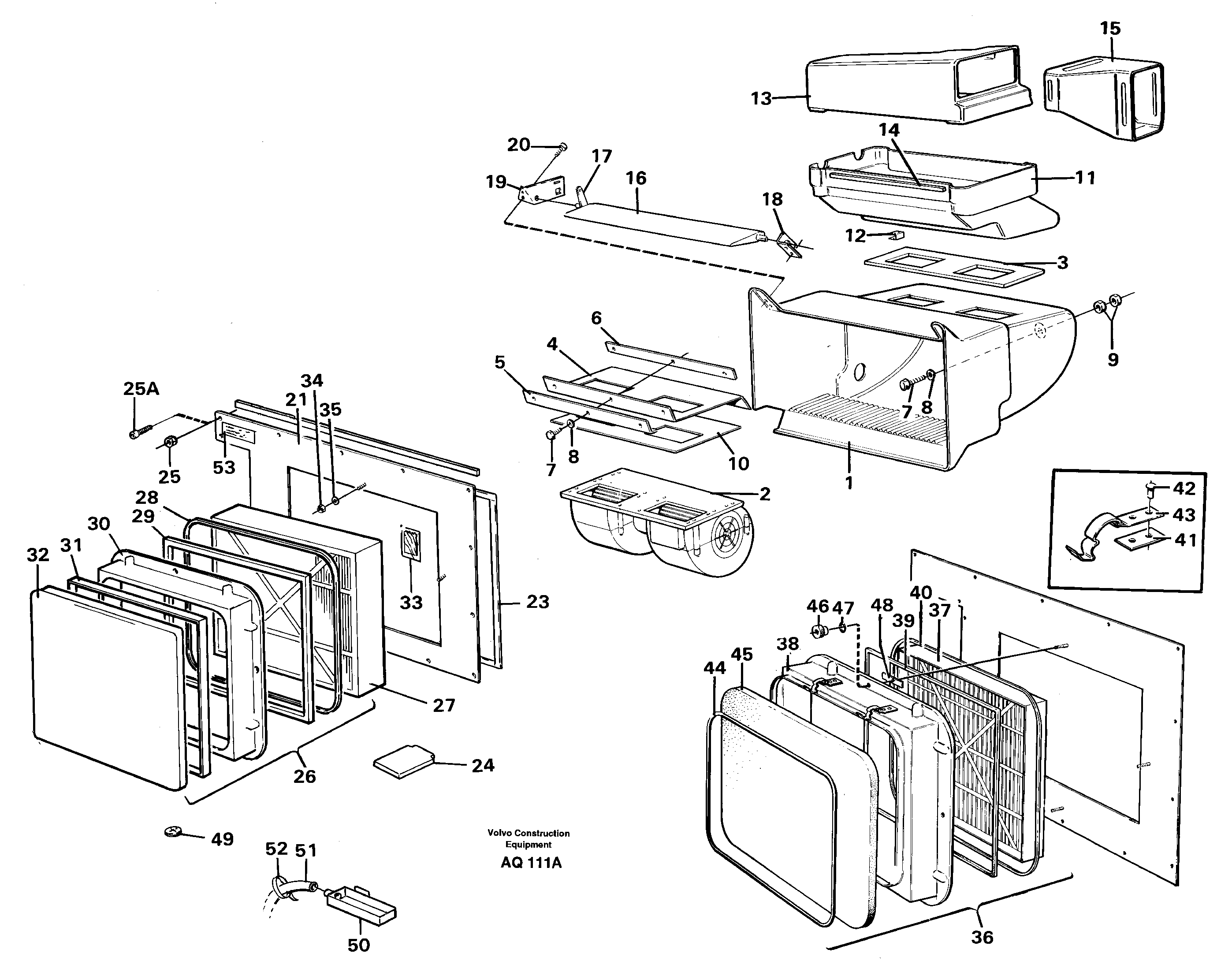 Air filter — volvo parts diagram