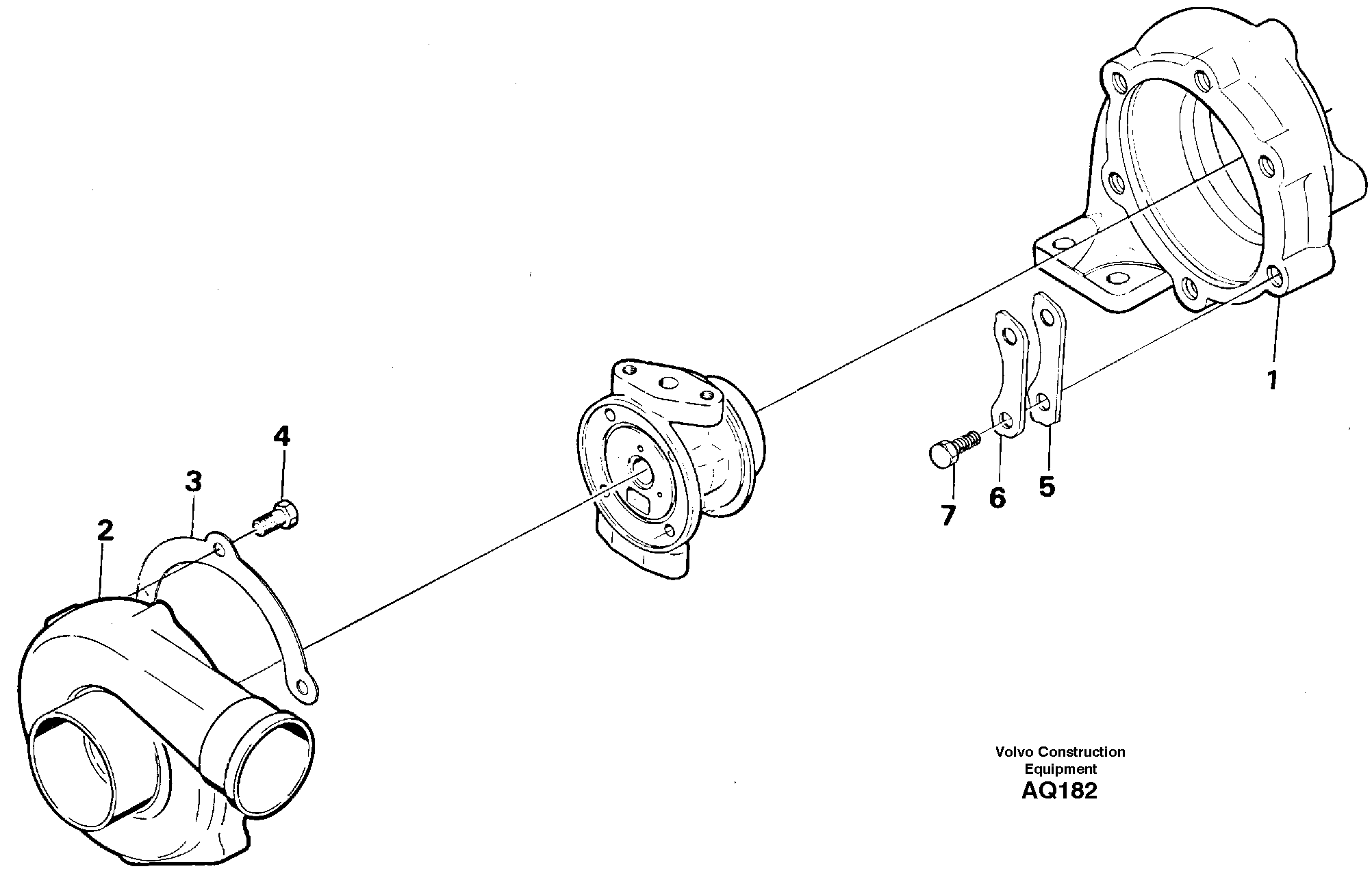 Turbo charger — volvo parts diagram