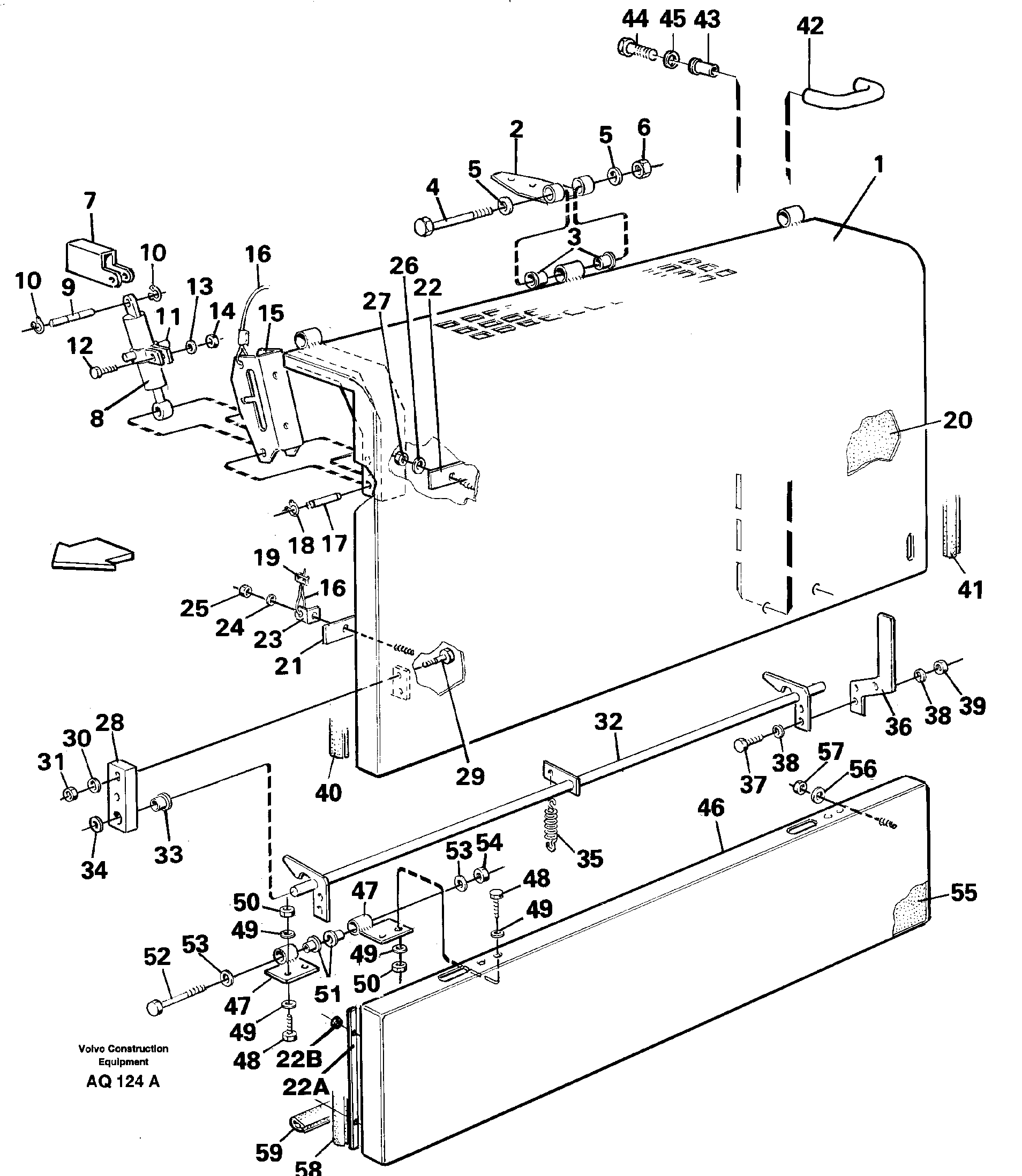 Side hatches, rear — volvo parts diagram