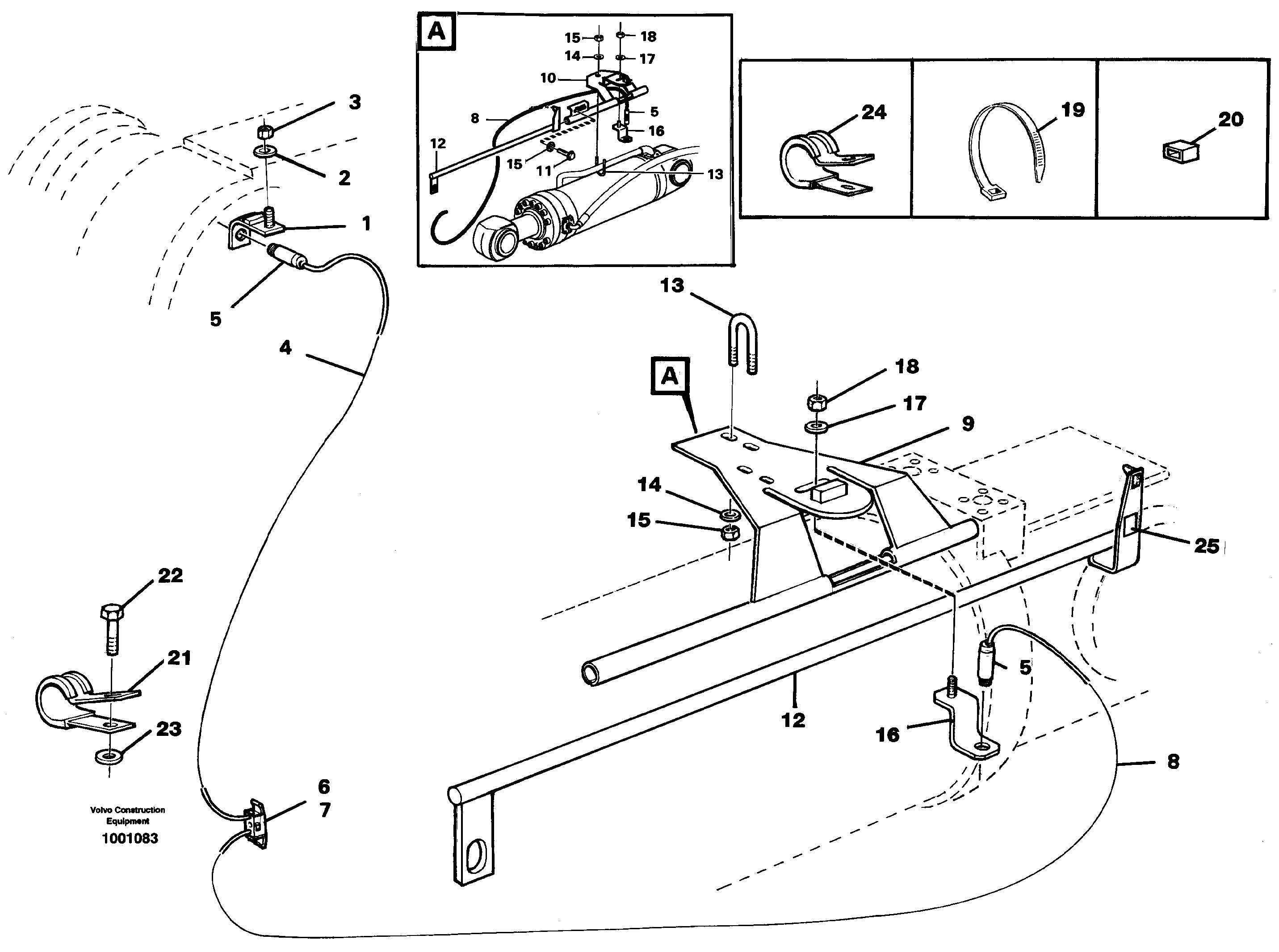 Boom kickout and bucket positioner. — volvo parts diagram