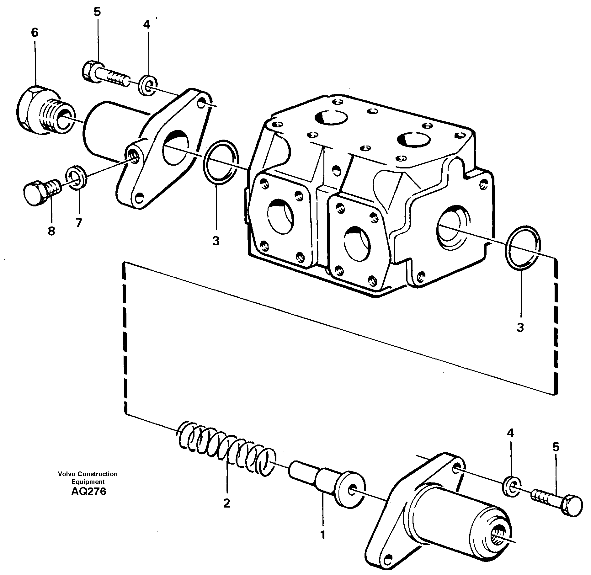 Reversing valve  94590 E PROD 93544 L PROD, 93546 — volvo parts diagram