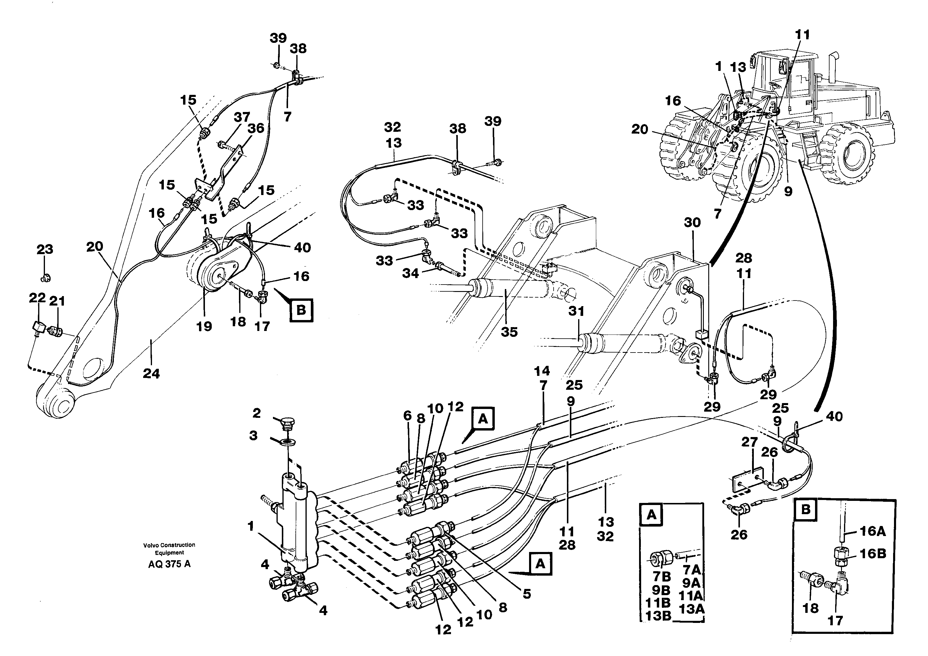 Distribution block, B2.  94810 — volvo parts diagram