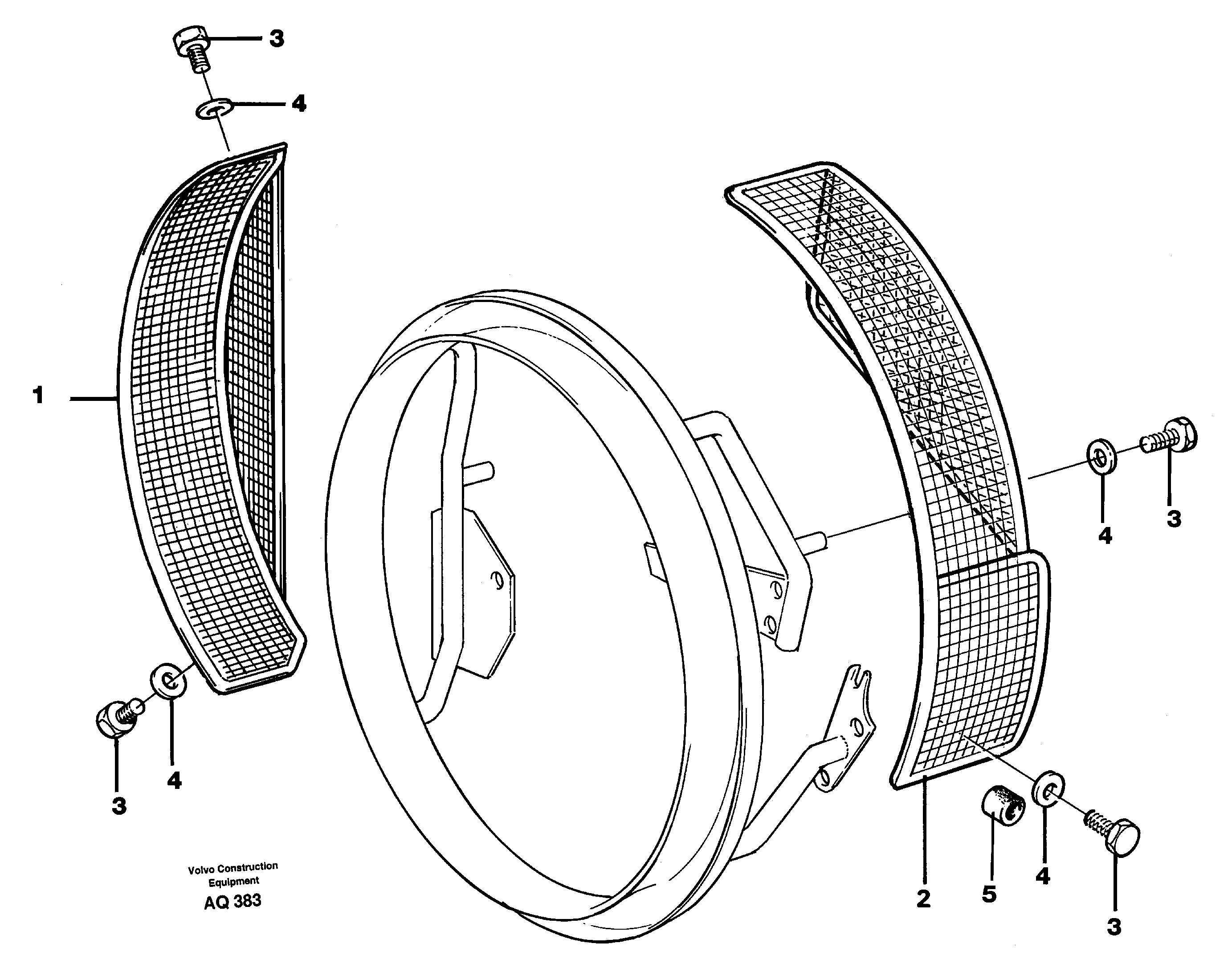 Fan shroud  94699 — volvo parts diagram
