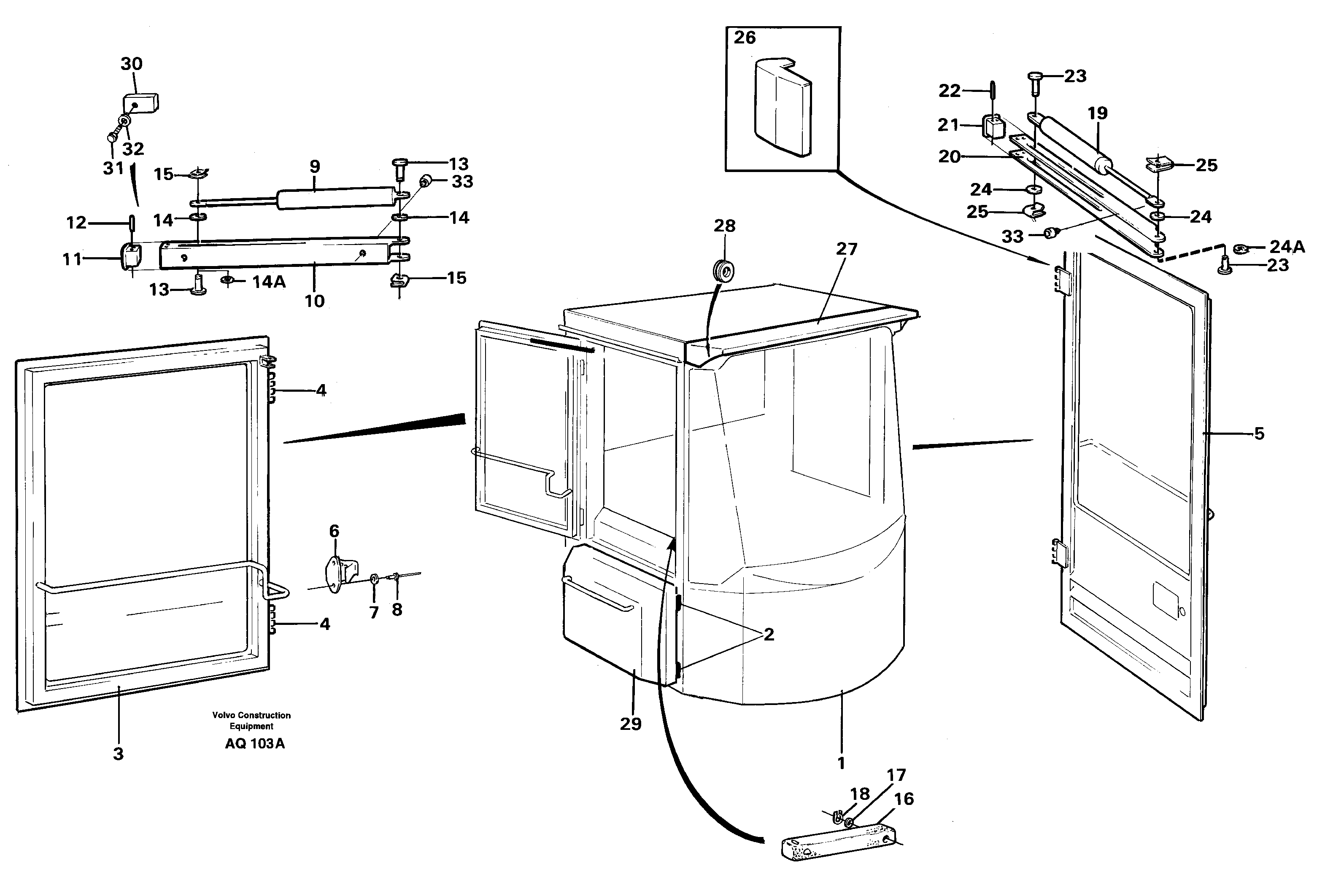 Cab body — volvo parts diagram