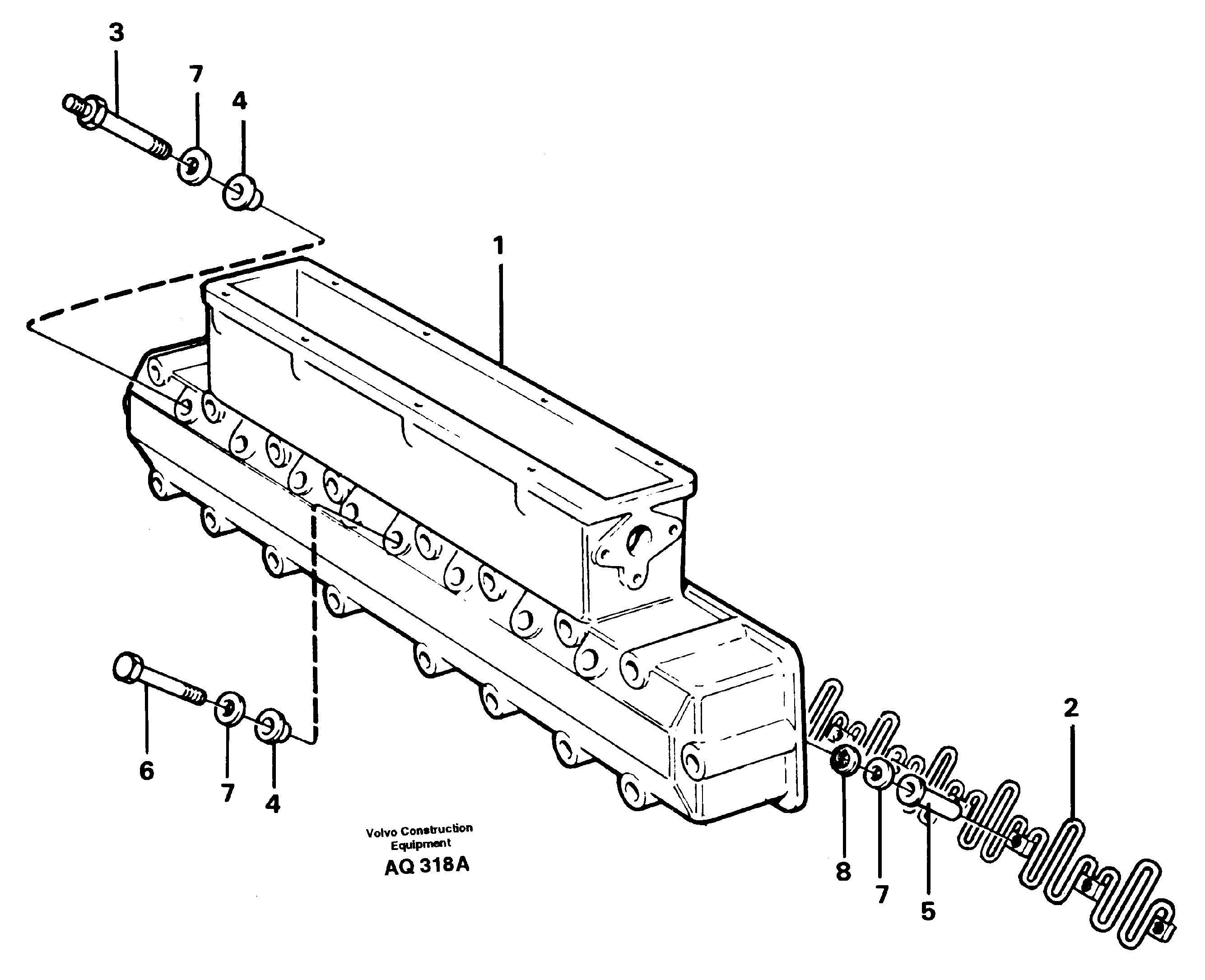 Inlet manifold — volvo parts diagram