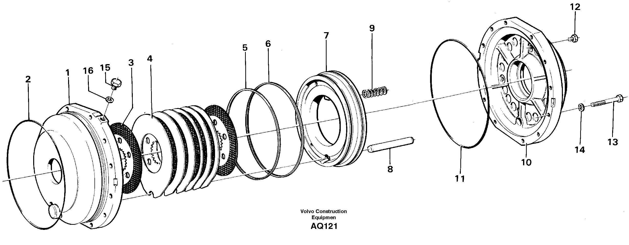 Parking brake — volvo parts diagram