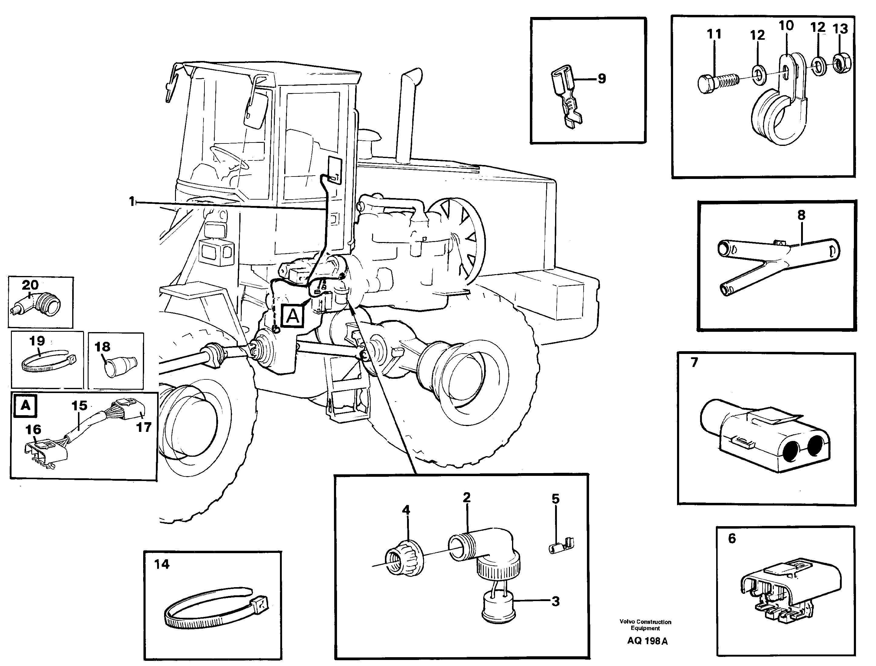 Cable harness, transmission — volvo parts diagram