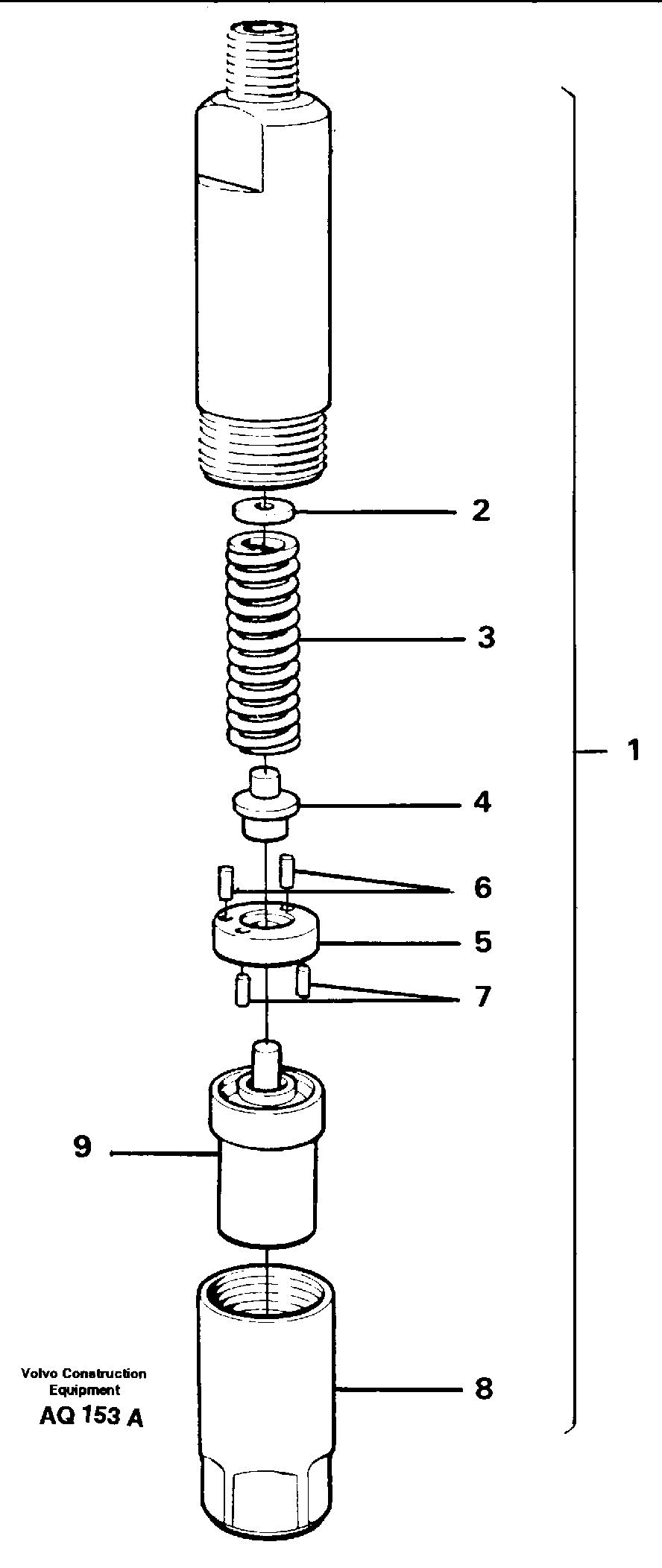 Injector — volvo parts diagram